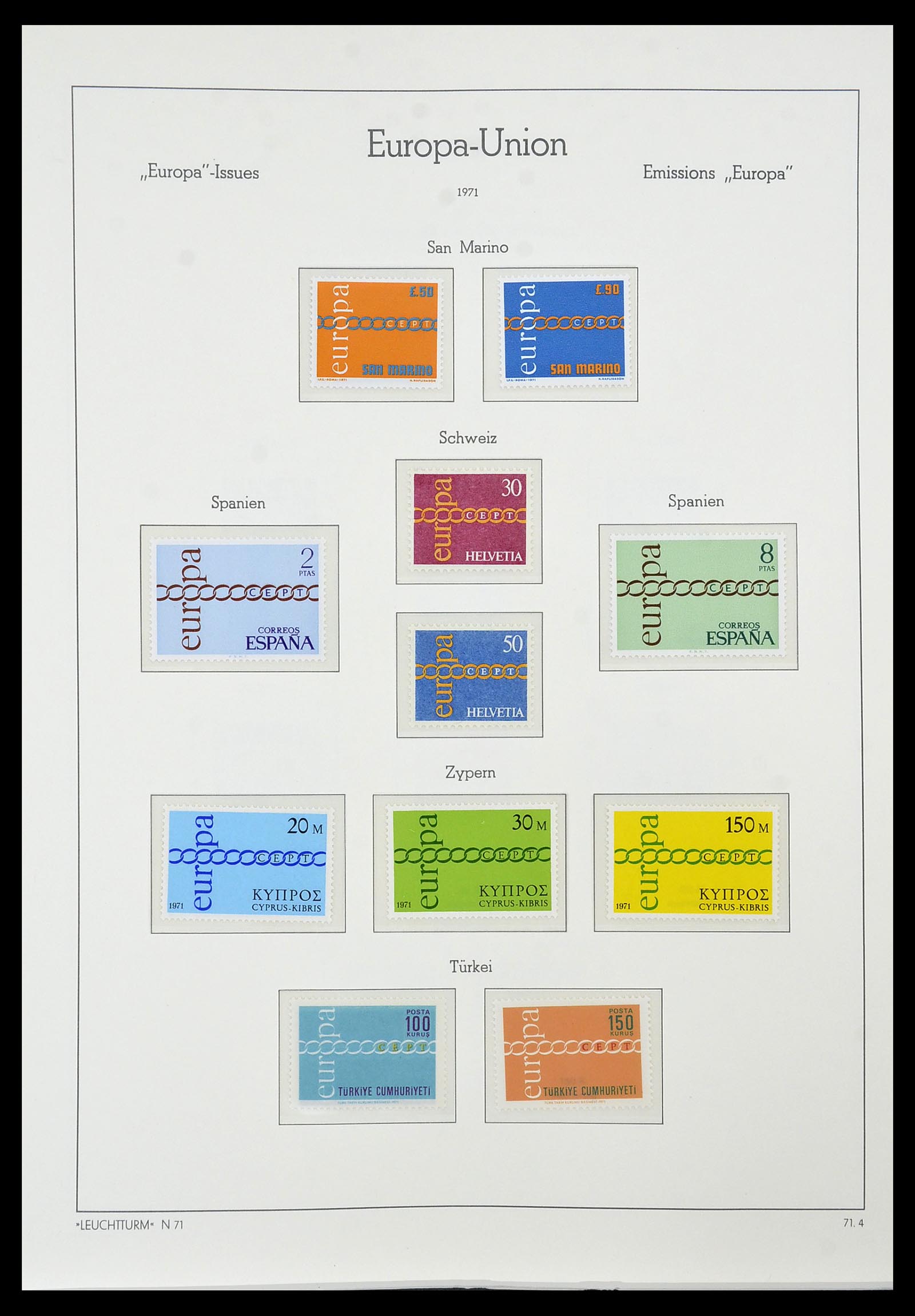 34573 060 - Stamp Collection 34573 Europa CEPT 1956-1974.