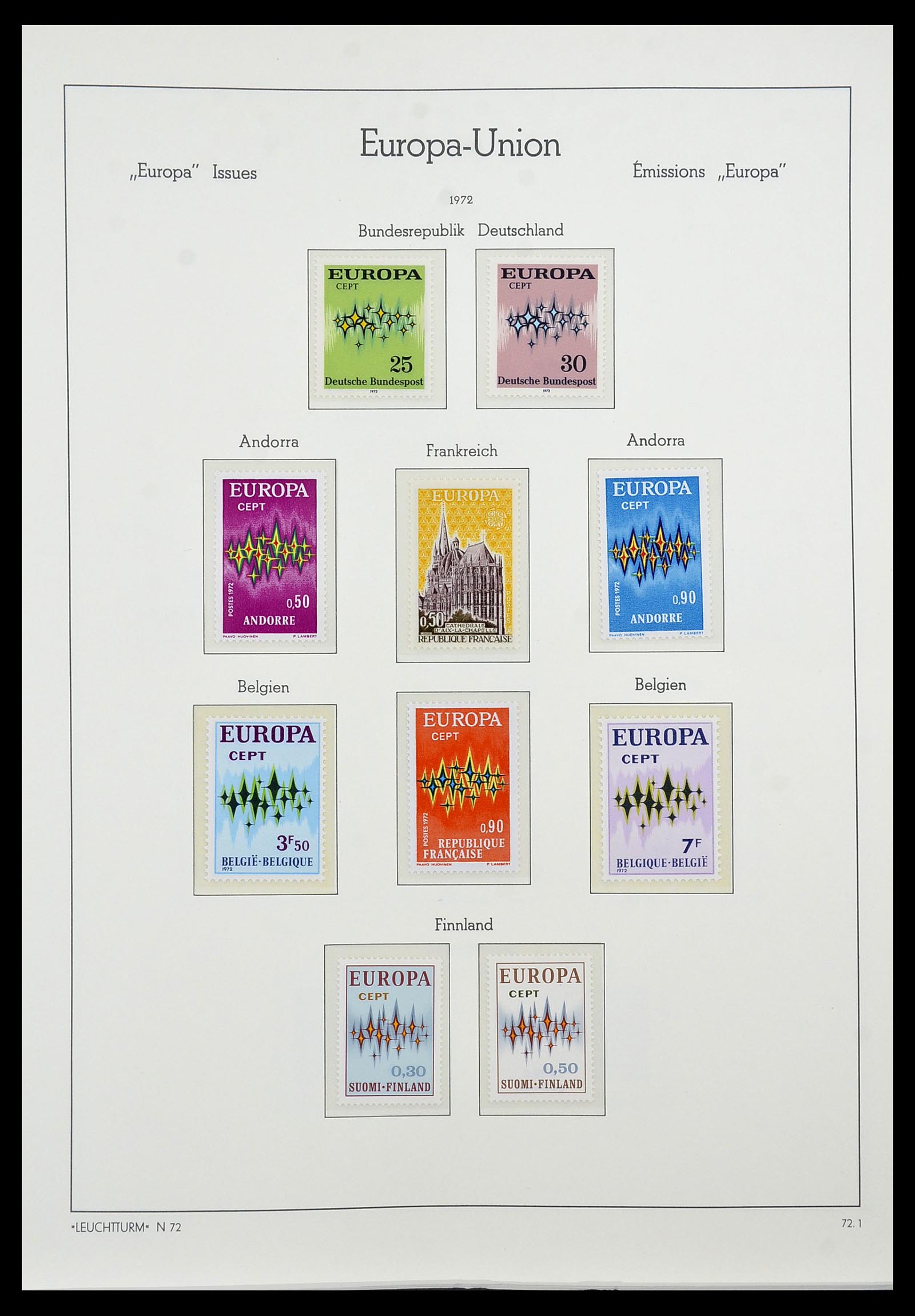 34573 061 - Postzegelverzameling 34573 Europa CEPT 1956-1974.