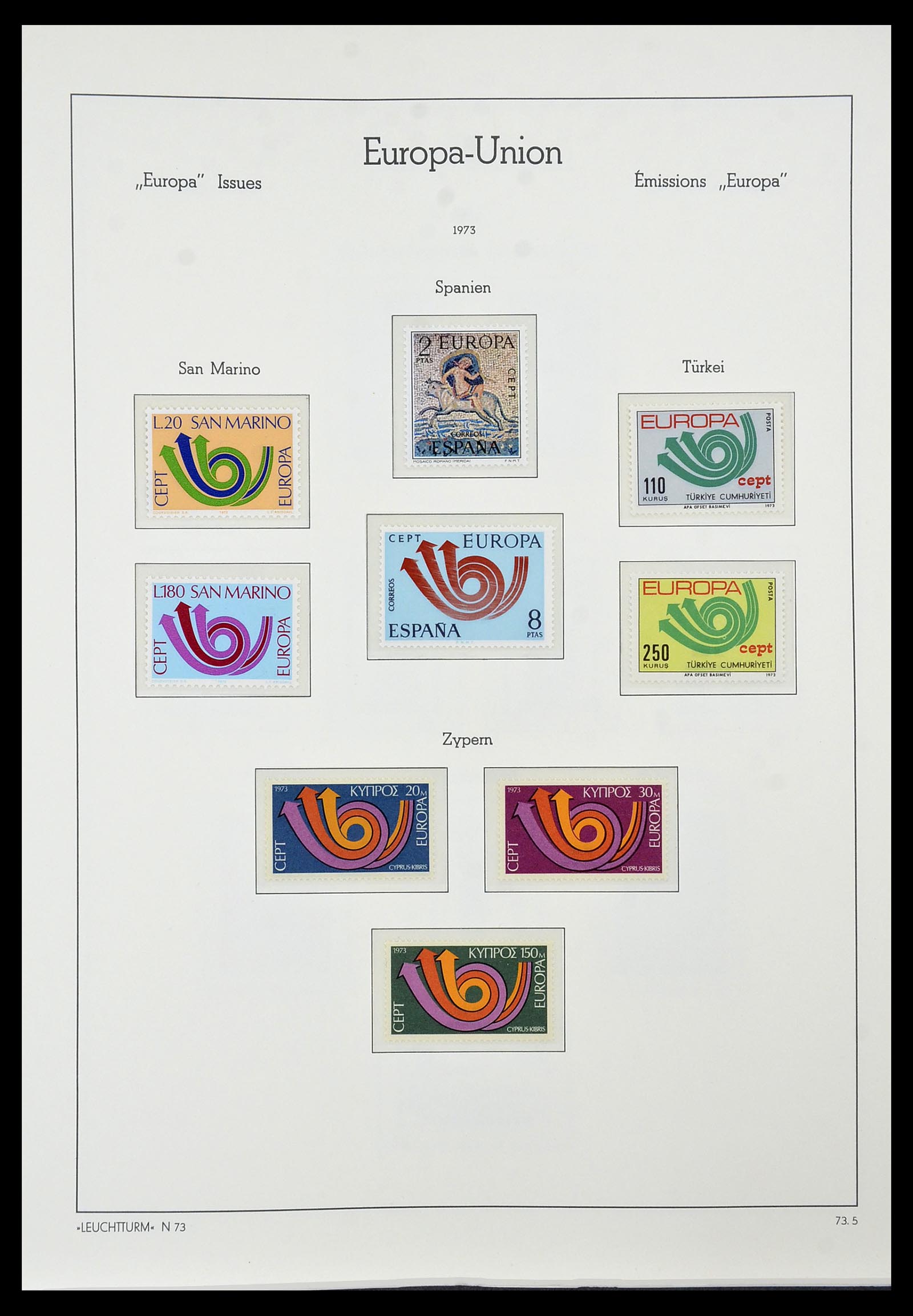 34573 070 - Postzegelverzameling 34573 Europa CEPT 1956-1974.