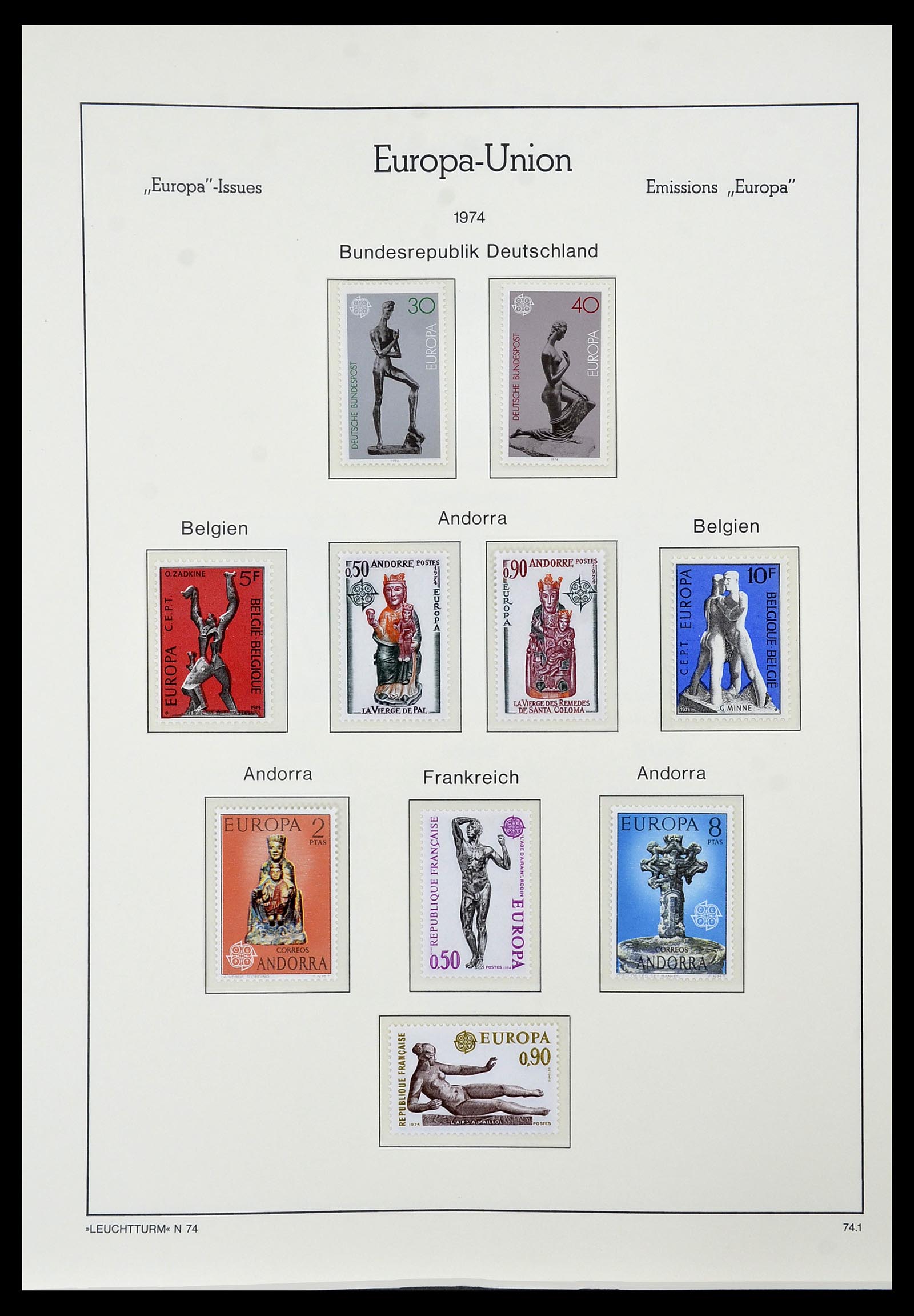 34573 071 - Postzegelverzameling 34573 Europa CEPT 1956-1974.