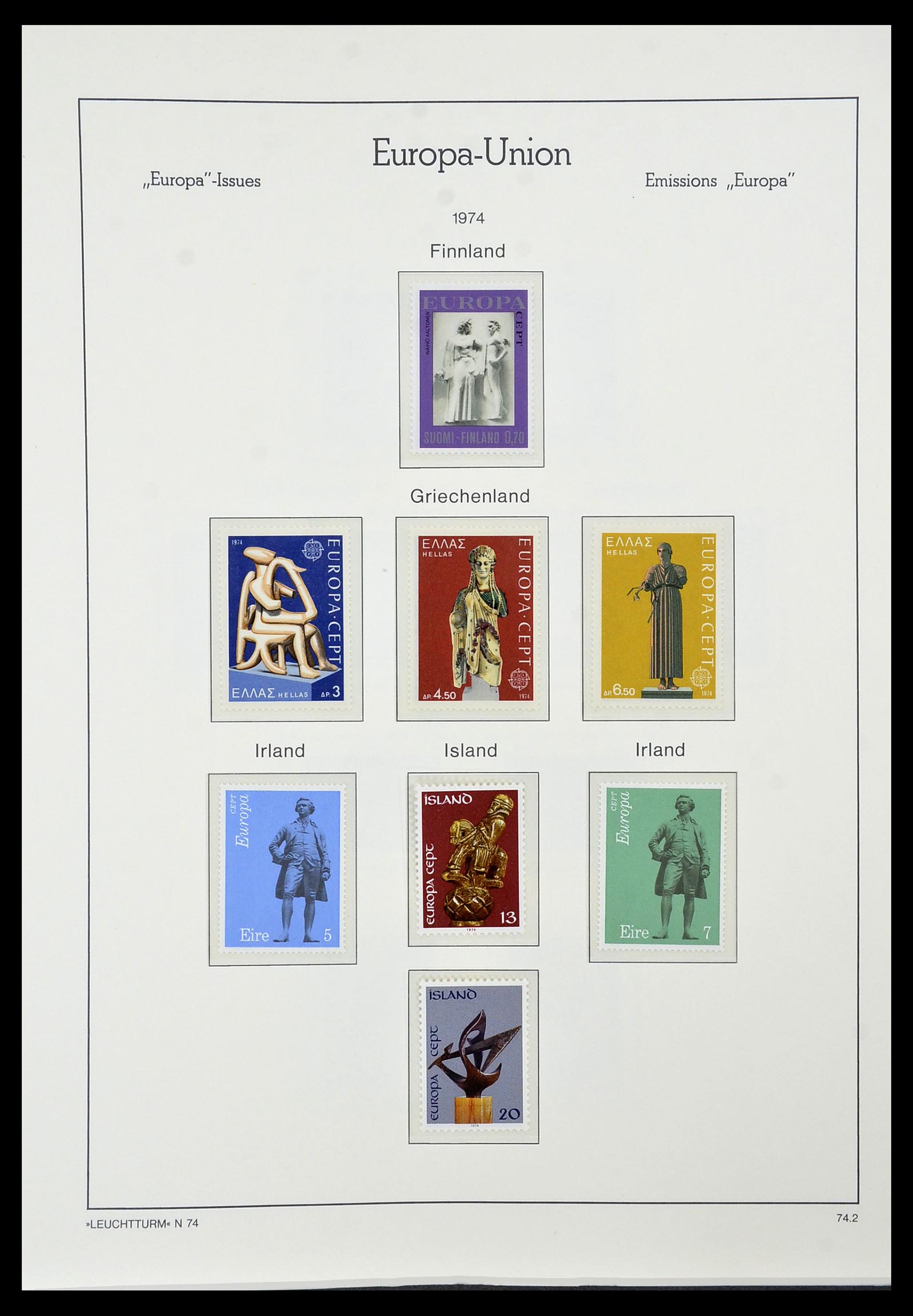 34573 072 - Postzegelverzameling 34573 Europa CEPT 1956-1974.
