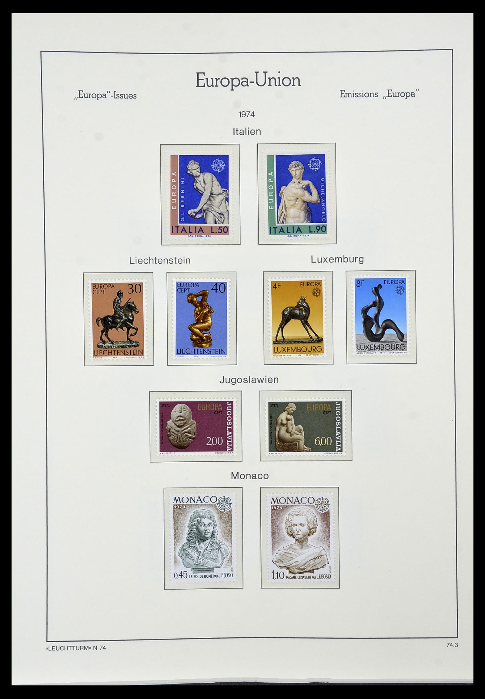 34573 073 - Postzegelverzameling 34573 Europa CEPT 1956-1974.