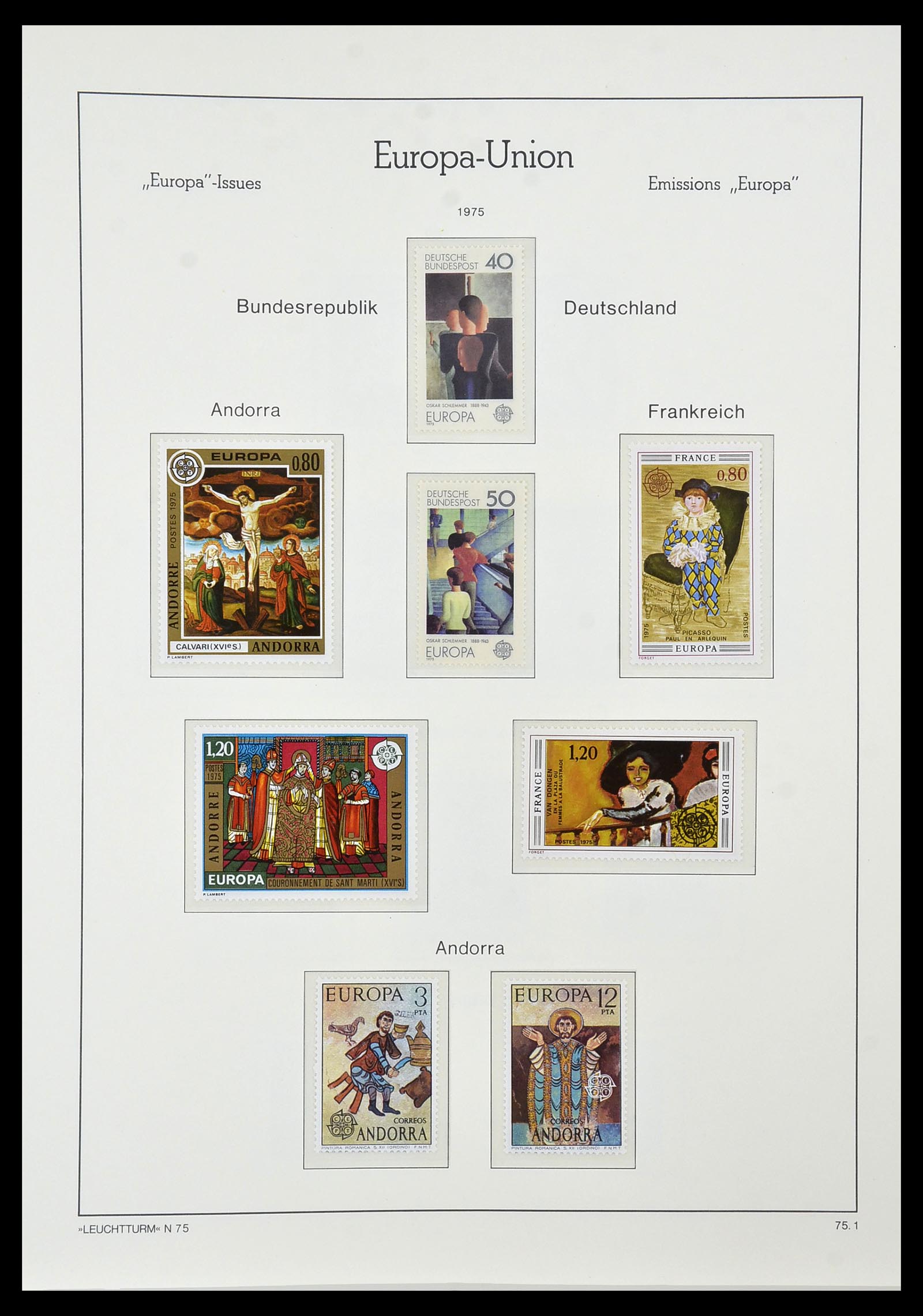 34573 077 - Postzegelverzameling 34573 Europa CEPT 1956-1974.