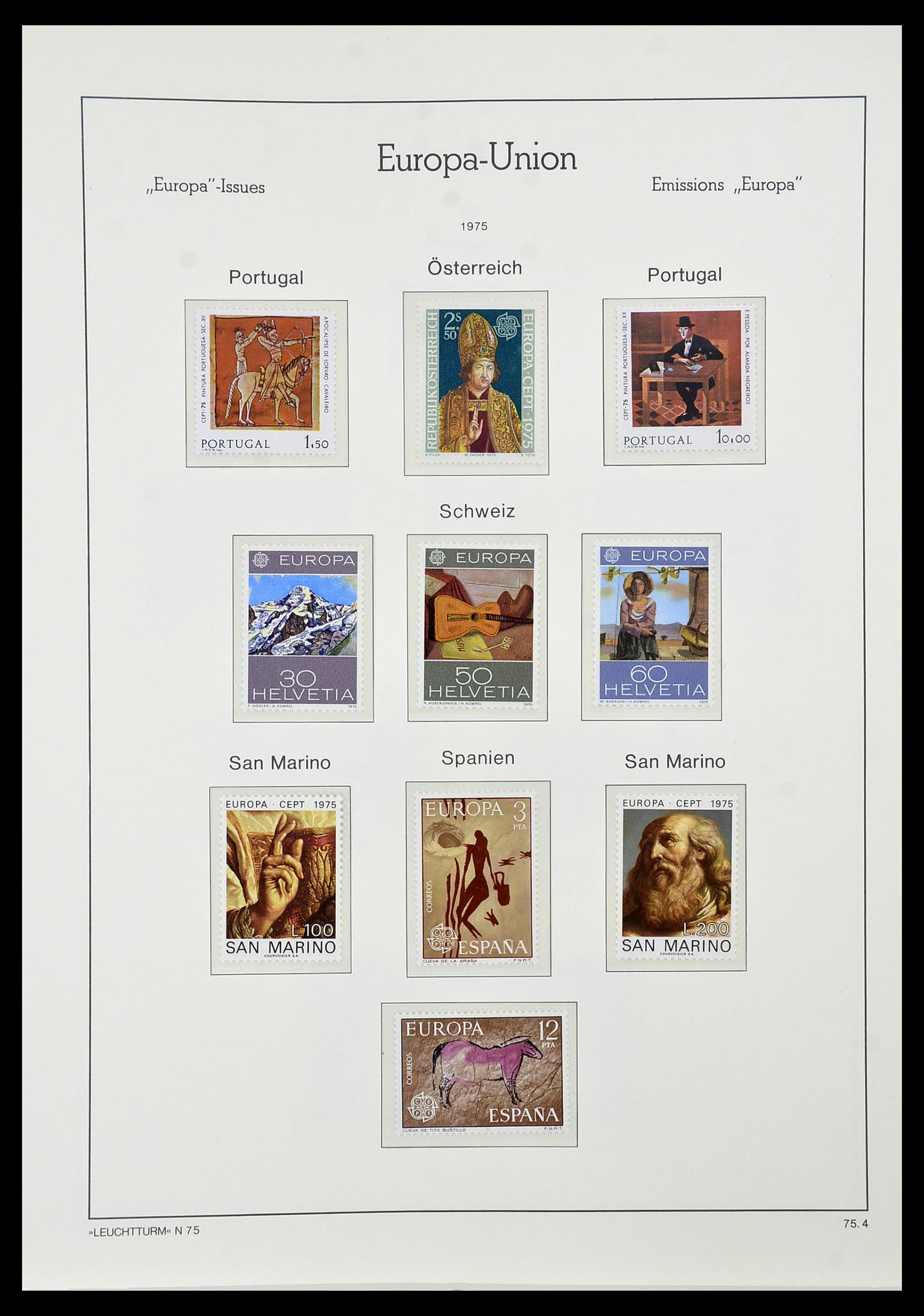 34573 080 - Postzegelverzameling 34573 Europa CEPT 1956-1974.