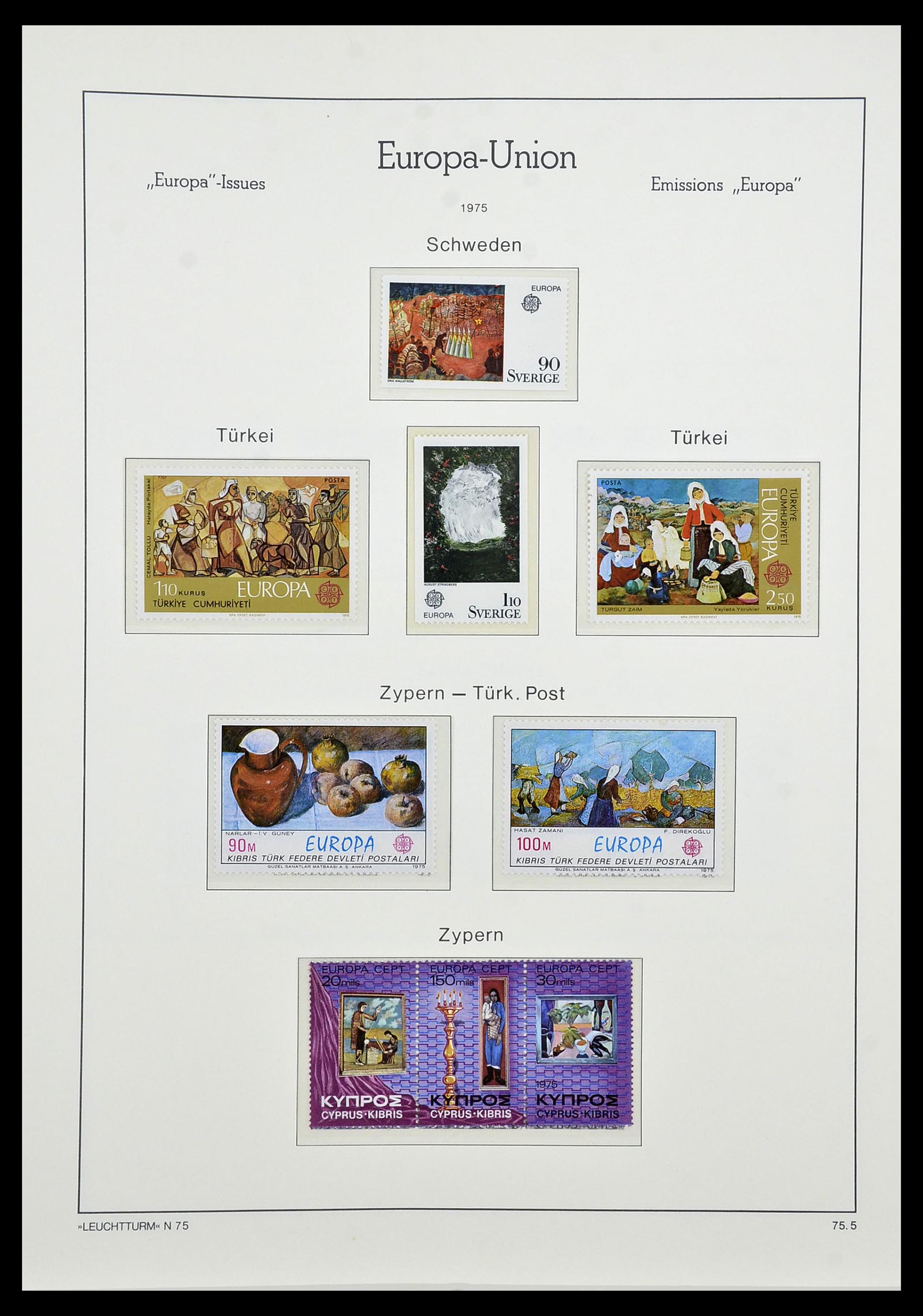 34573 081 - Postzegelverzameling 34573 Europa CEPT 1956-1974.