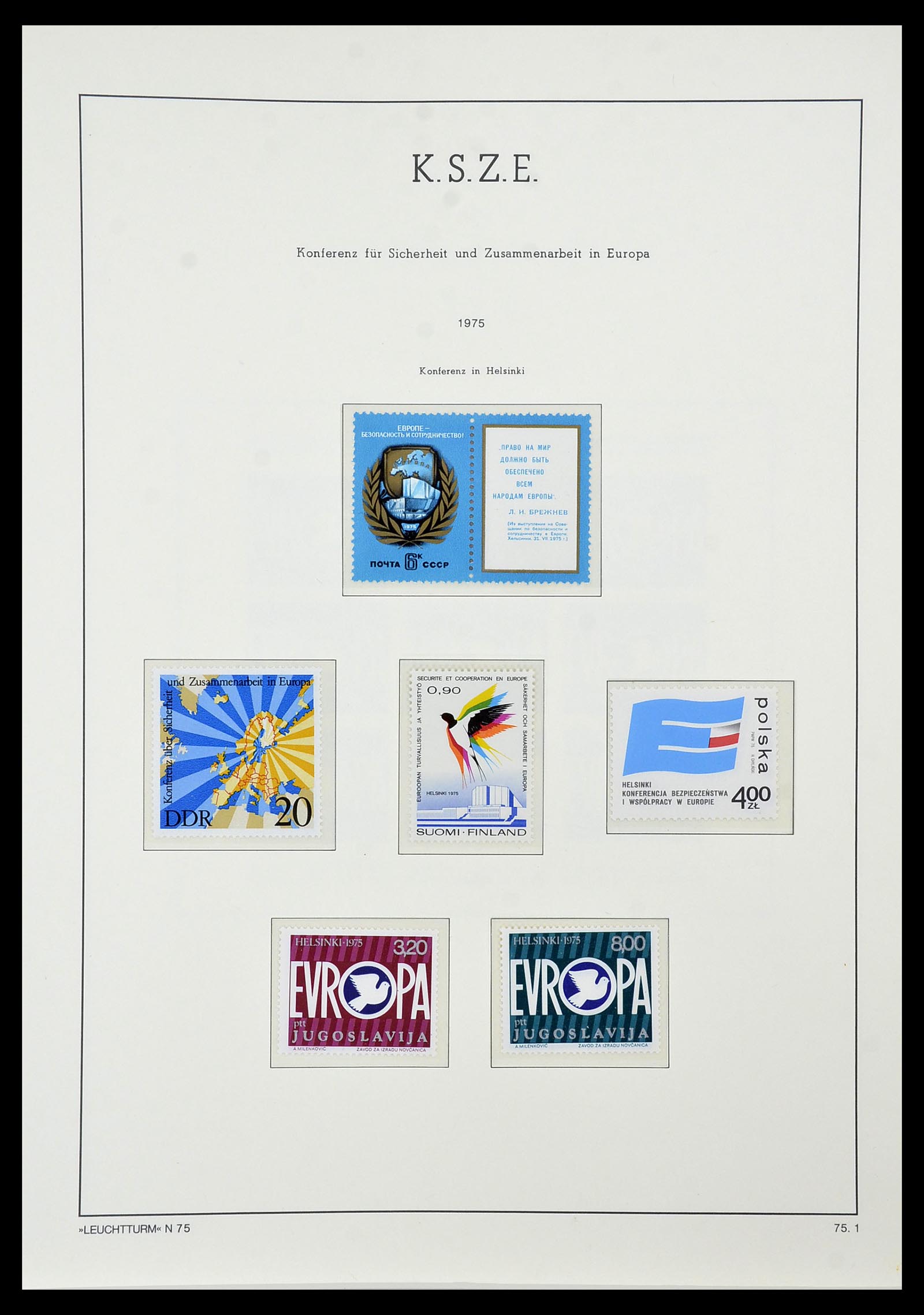 34573 083 - Postzegelverzameling 34573 Europa CEPT 1956-1974.