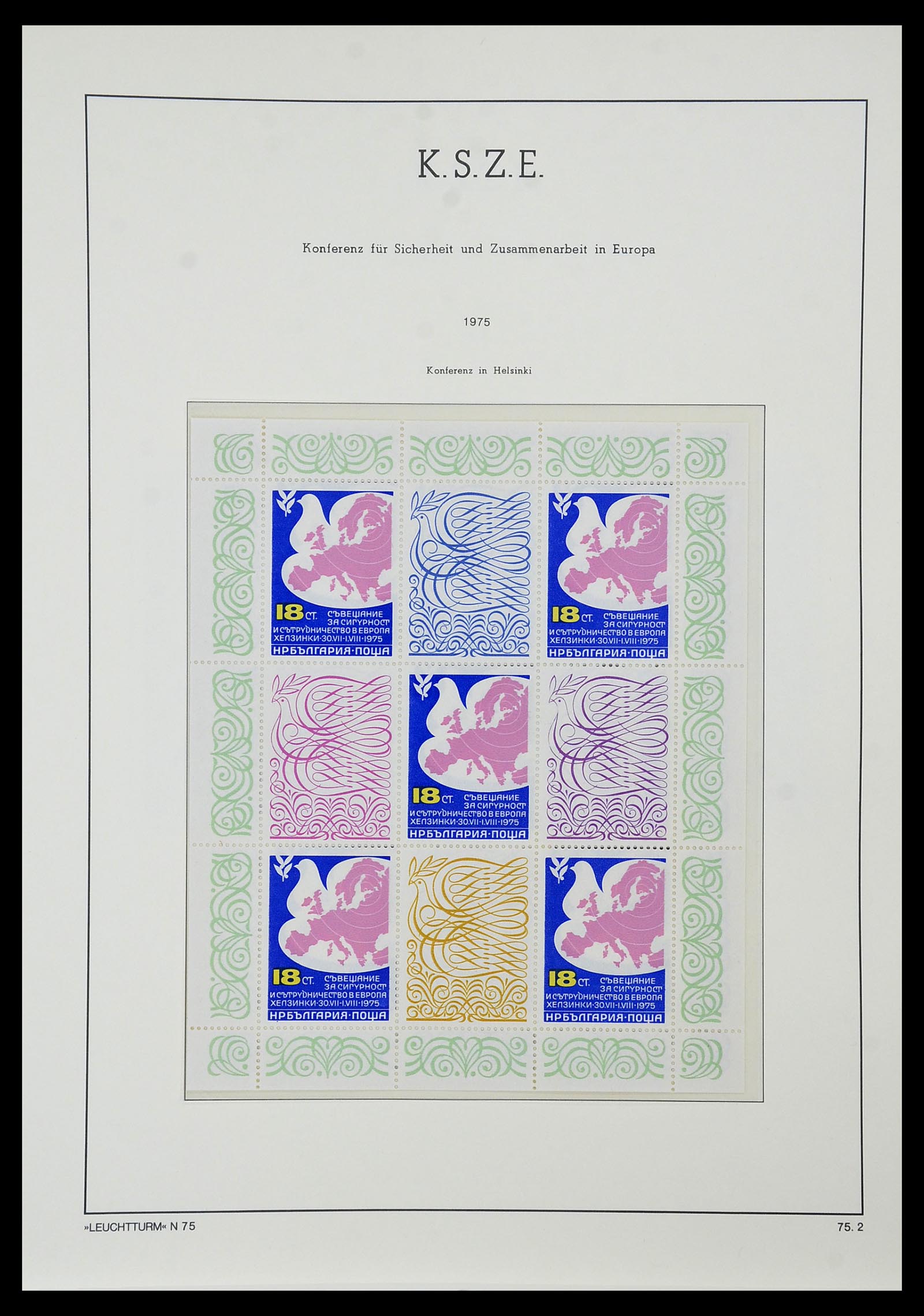 34573 084 - Postzegelverzameling 34573 Europa CEPT 1956-1974.