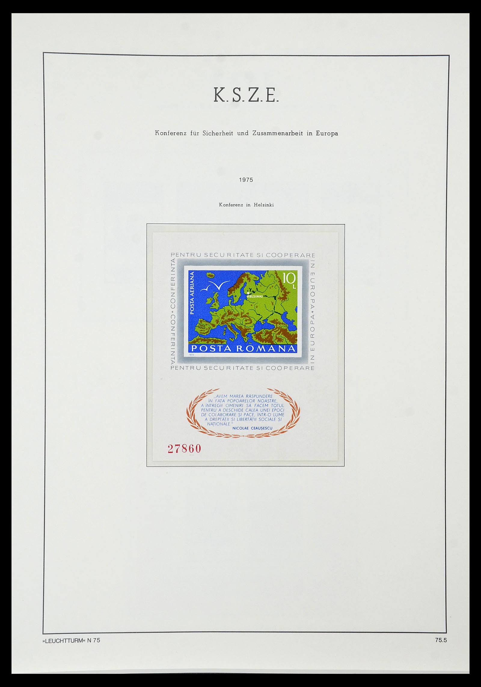 34573 087 - Postzegelverzameling 34573 Europa CEPT 1956-1974.