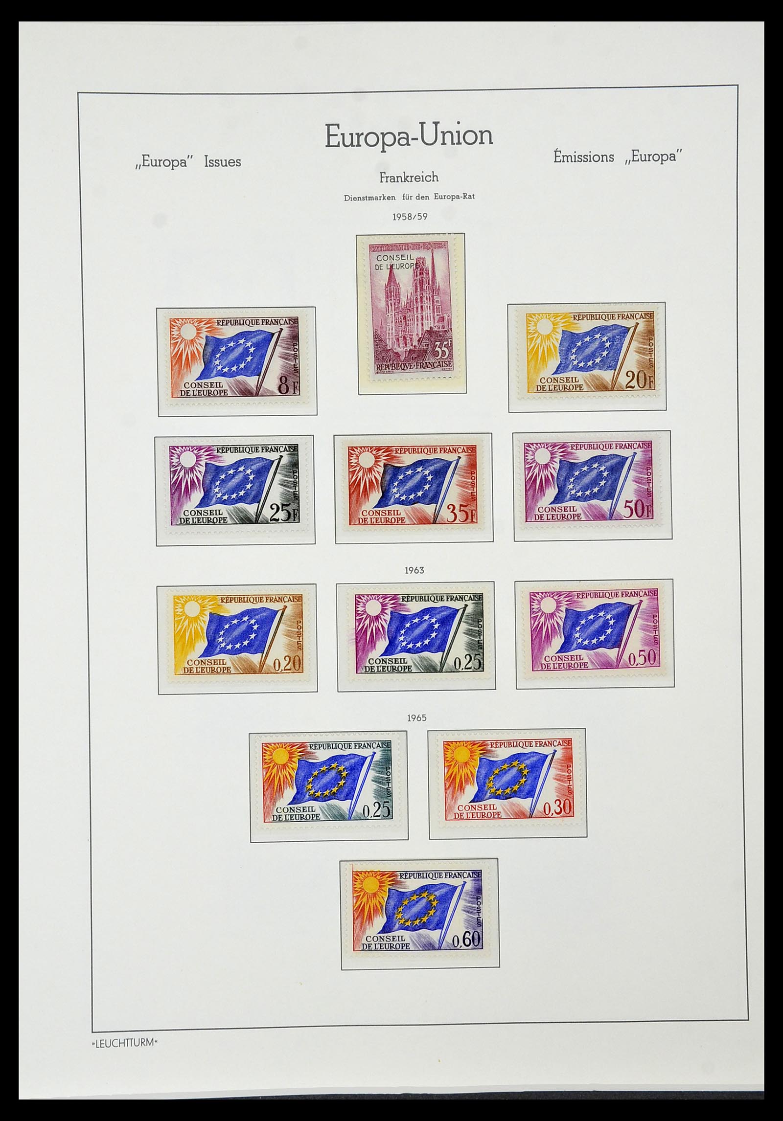 34573 090 - Postzegelverzameling 34573 Europa CEPT 1956-1974.