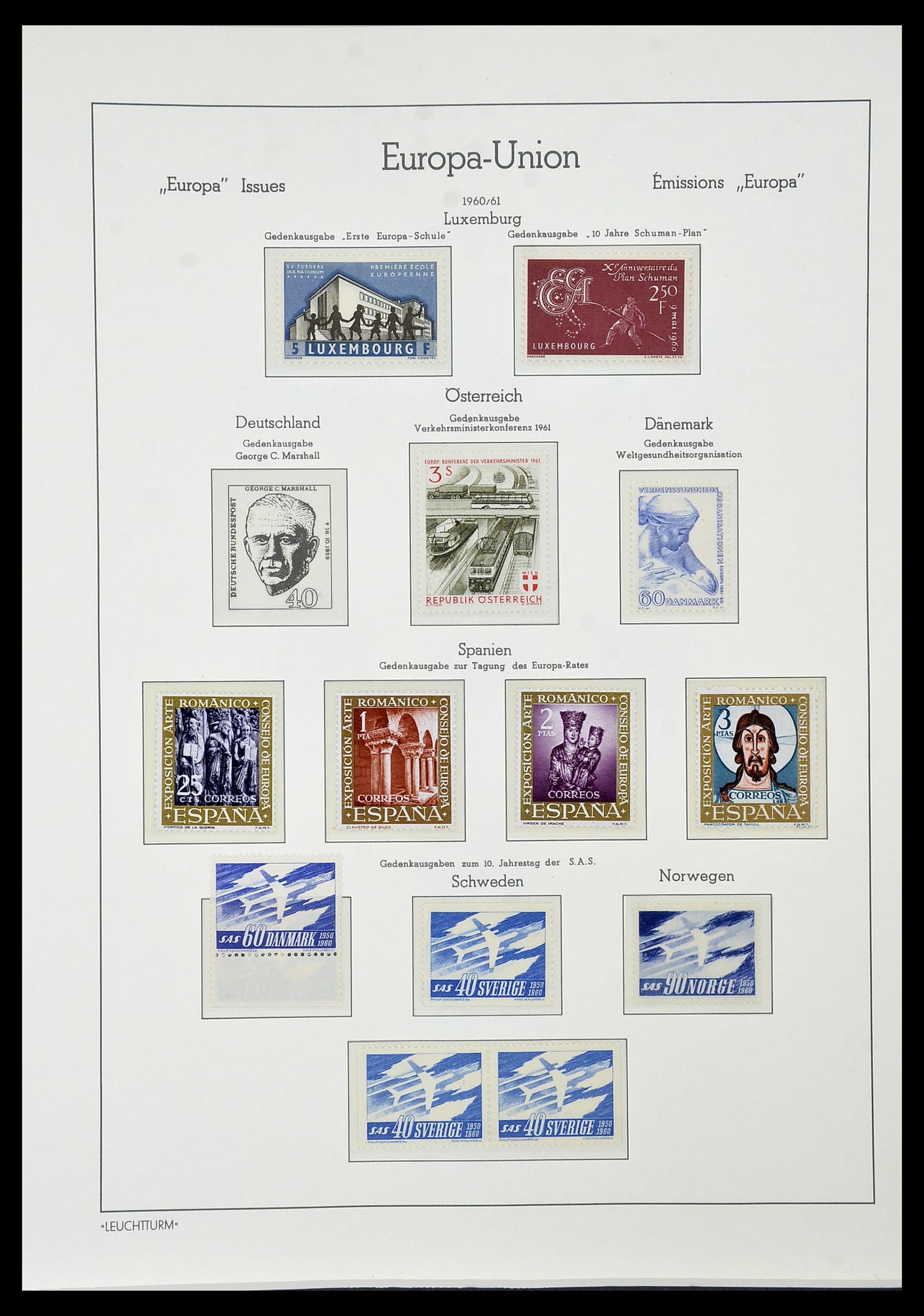 34573 093 - Postzegelverzameling 34573 Europa CEPT 1956-1974.