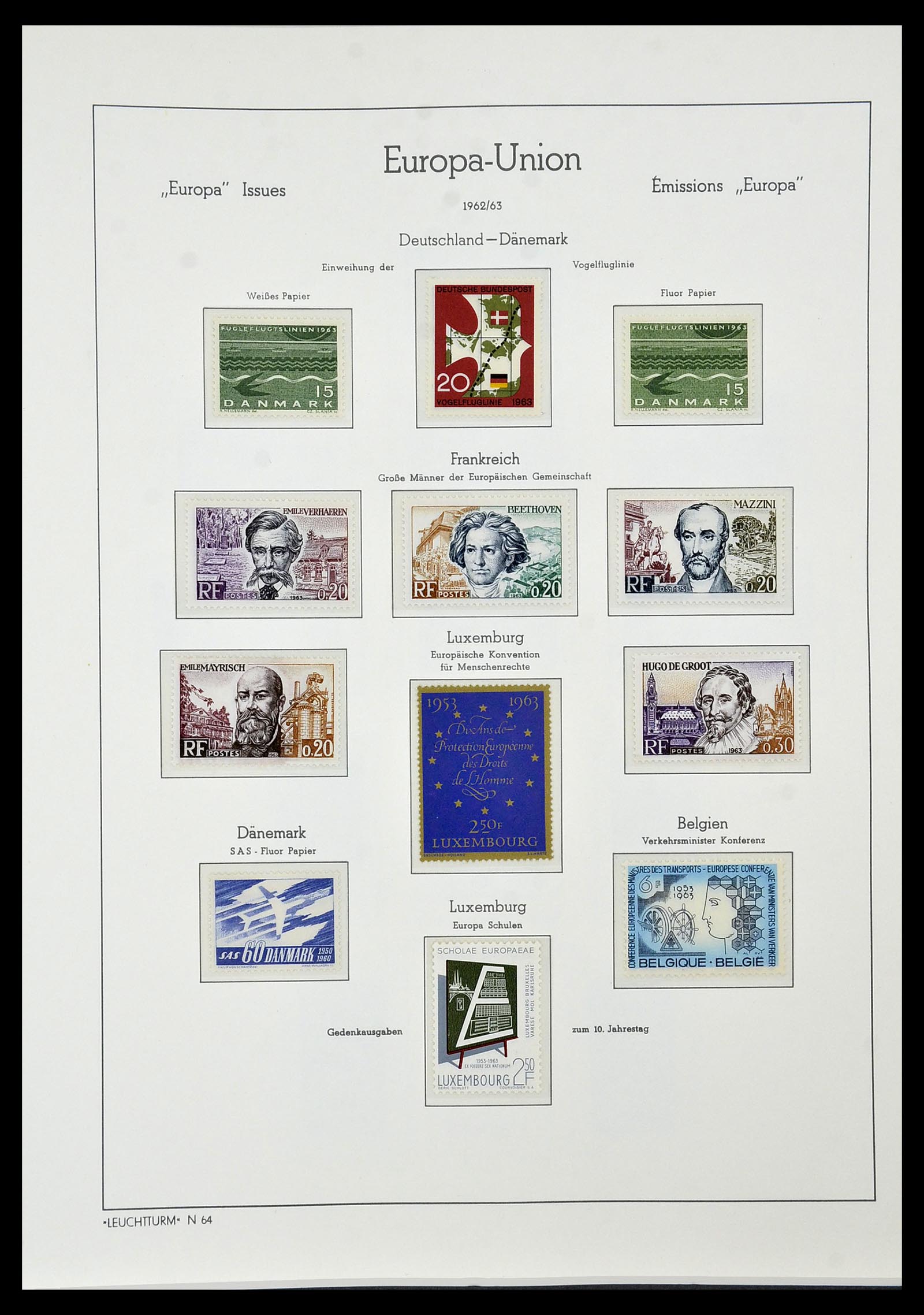 34573 095 - Postzegelverzameling 34573 Europa CEPT 1956-1974.