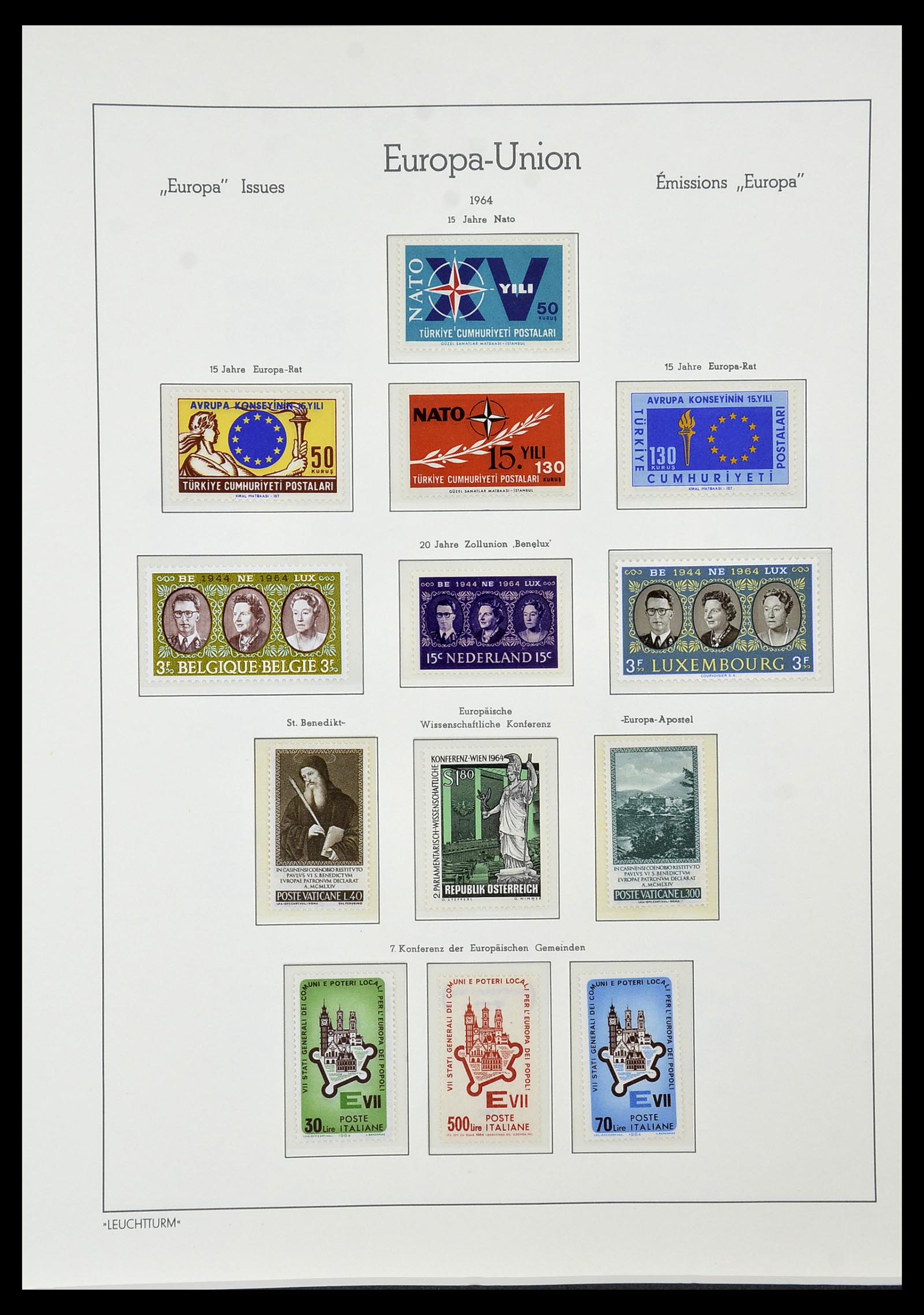 34573 096 - Postzegelverzameling 34573 Europa CEPT 1956-1974.
