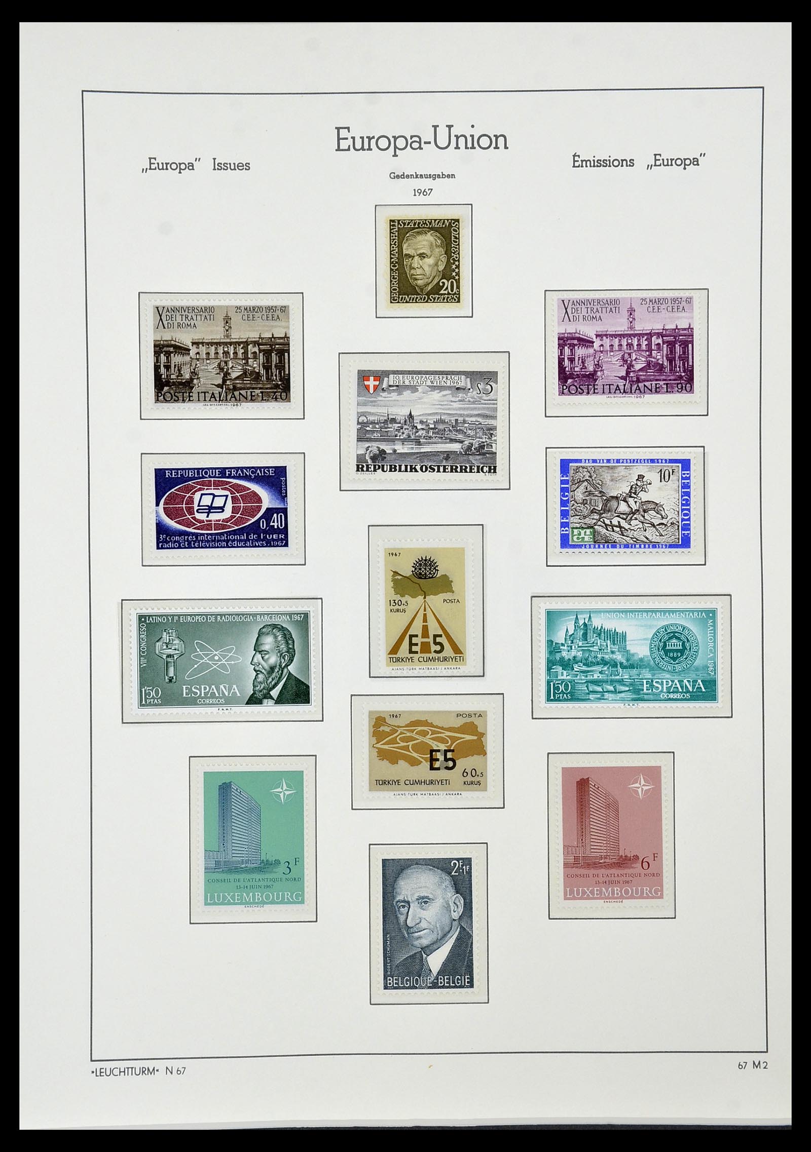 34573 098 - Postzegelverzameling 34573 Europa CEPT 1956-1974.