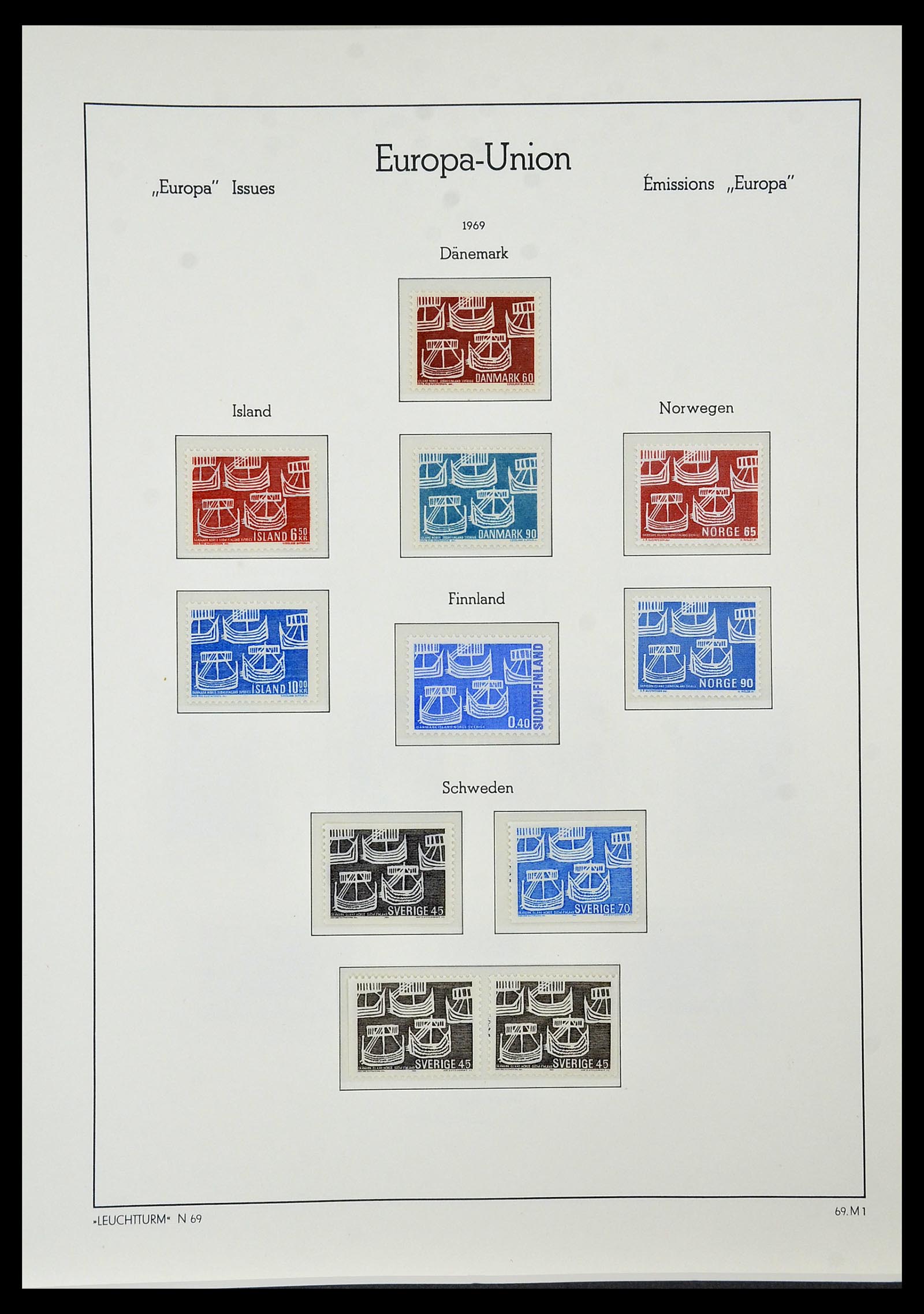 34573 101 - Stamp Collection 34573 Europa CEPT 1956-1974.