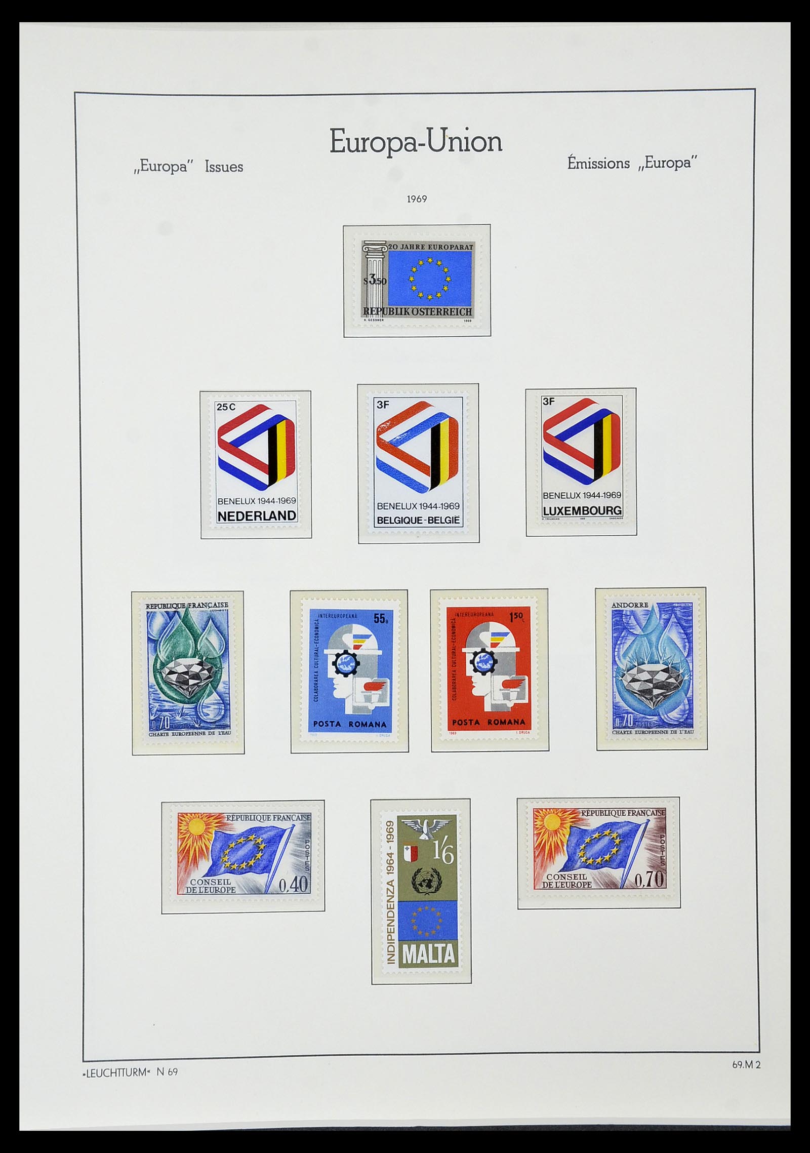 34573 102 - Postzegelverzameling 34573 Europa CEPT 1956-1974.