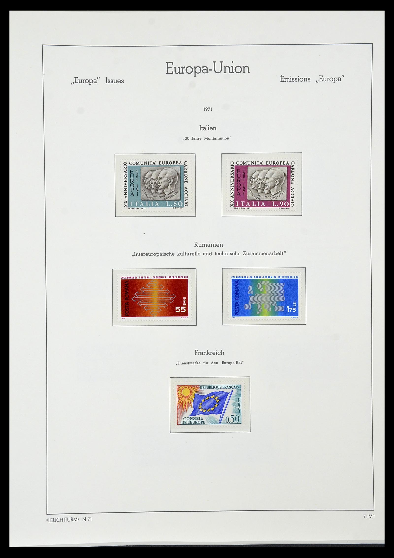 34573 110 - Postzegelverzameling 34573 Europa CEPT 1956-1974.