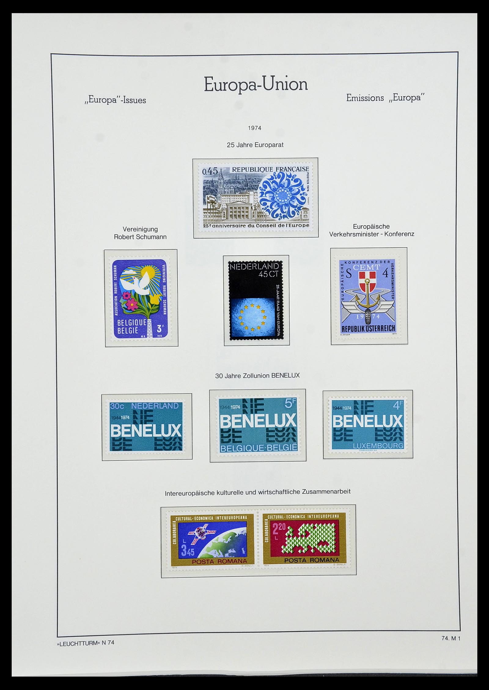 34573 112 - Postzegelverzameling 34573 Europa CEPT 1956-1974.