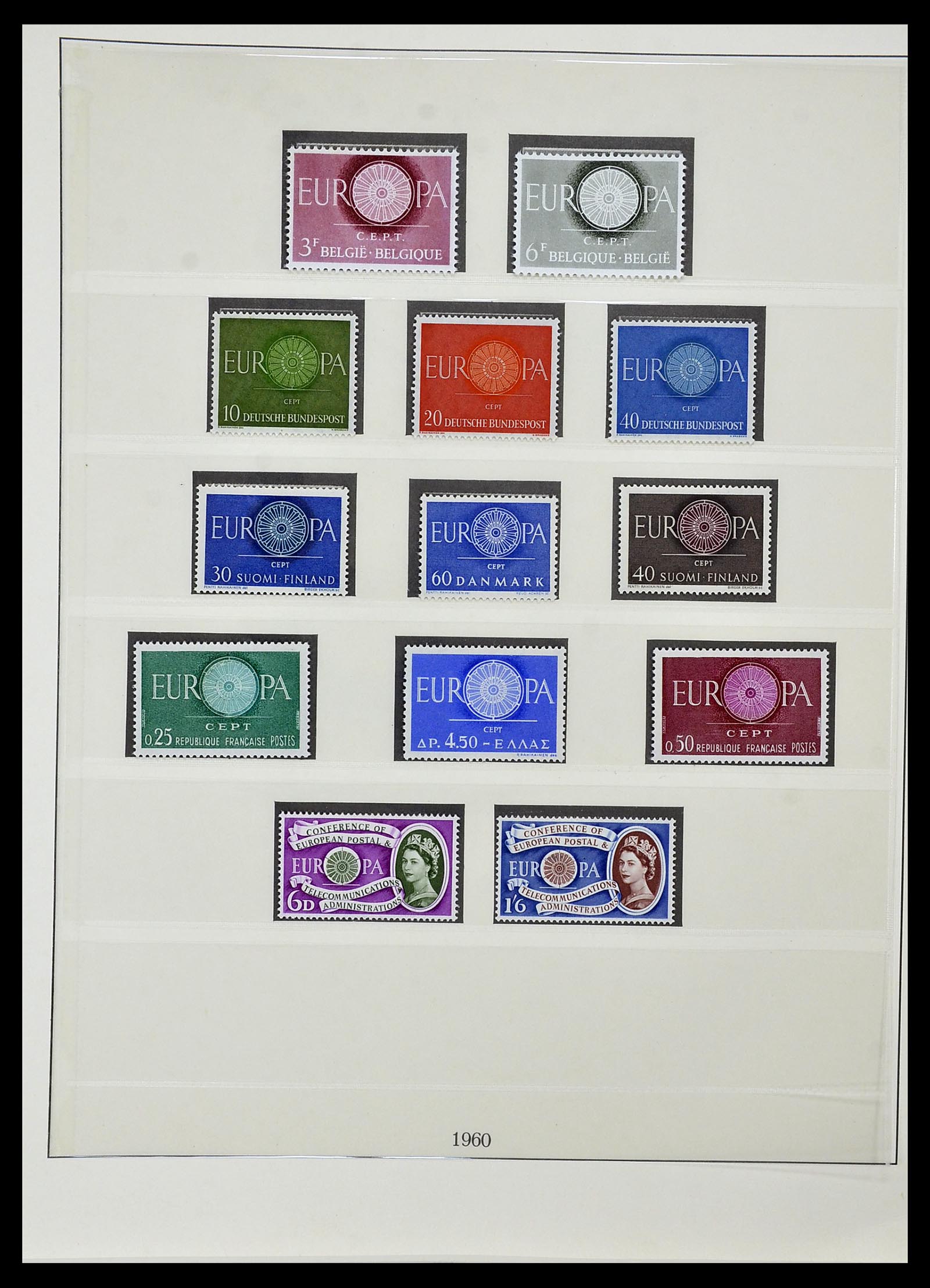 34574 005 - Postzegelverzameling 34574 Europa CEPT 1956-1974.