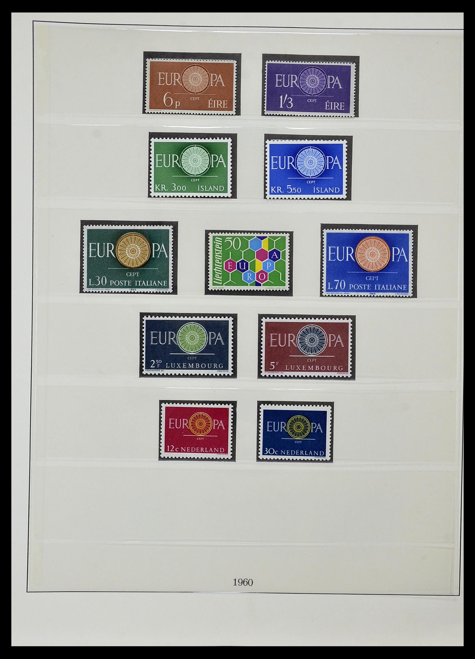 34574 006 - Postzegelverzameling 34574 Europa CEPT 1956-1974.