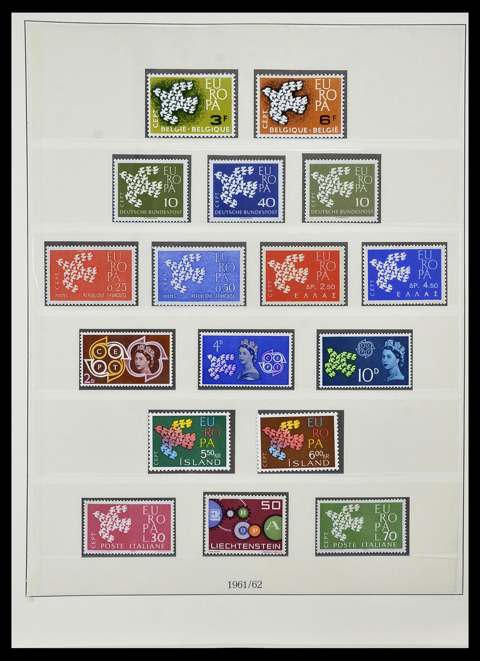 34574 008 - Postzegelverzameling 34574 Europa CEPT 1956-1974.