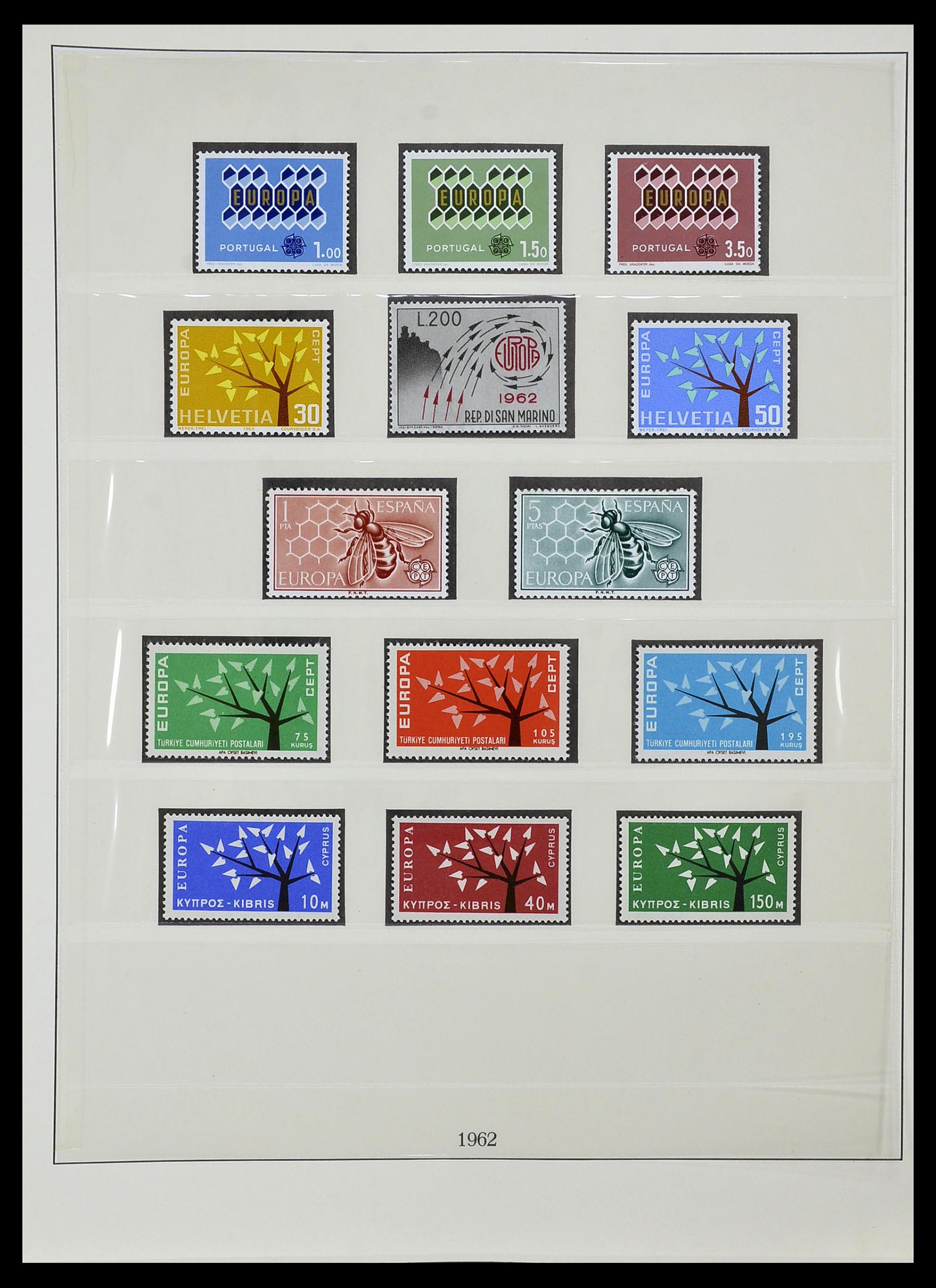 34574 012 - Postzegelverzameling 34574 Europa CEPT 1956-1974.