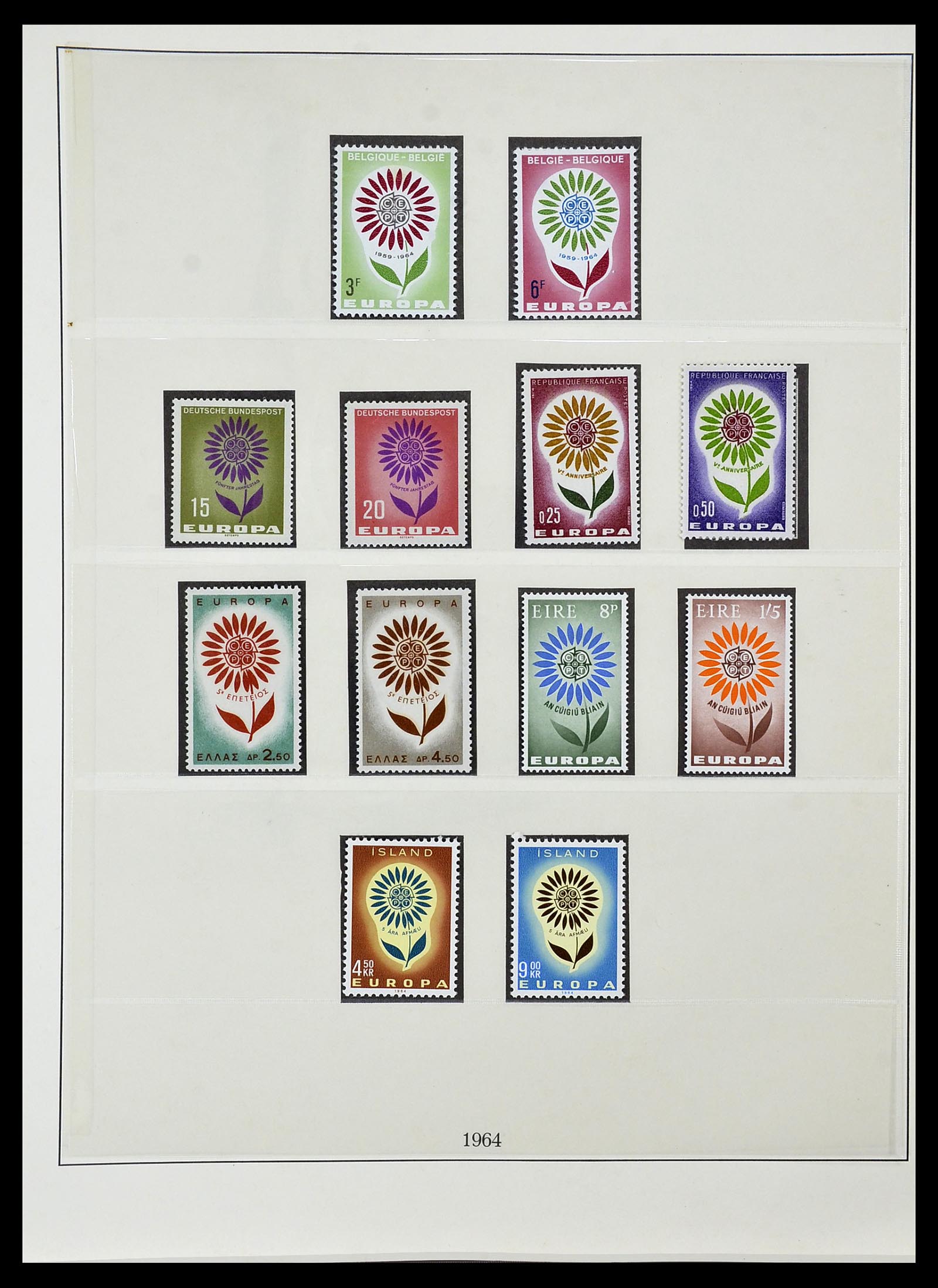 34574 016 - Postzegelverzameling 34574 Europa CEPT 1956-1974.