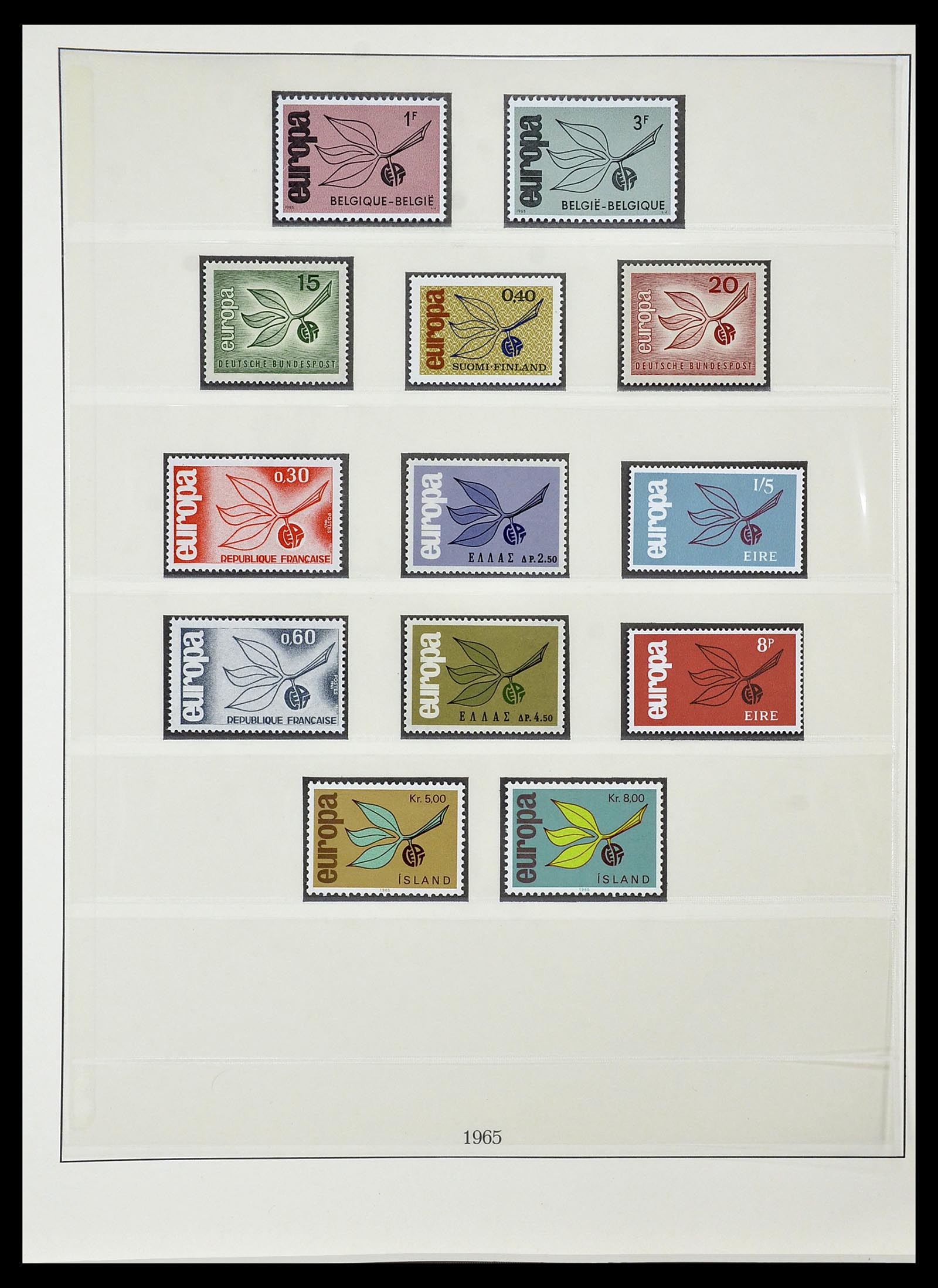 34574 019 - Postzegelverzameling 34574 Europa CEPT 1956-1974.