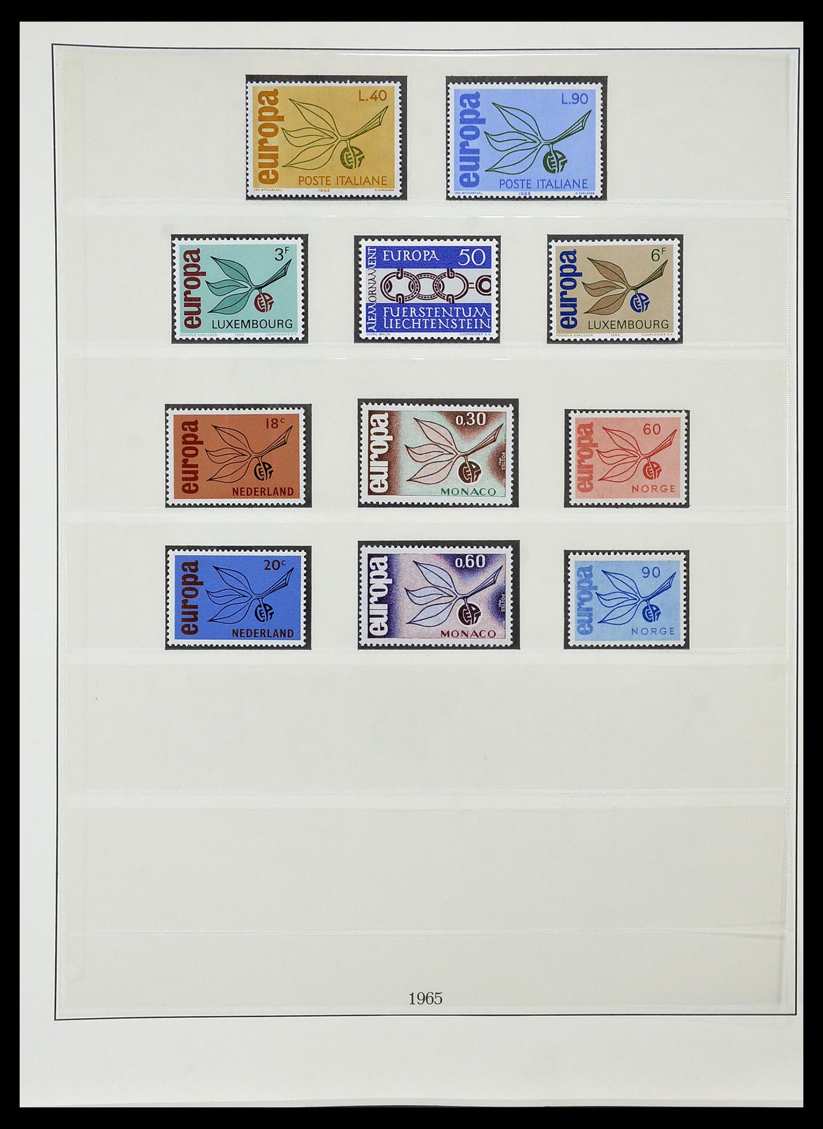 34574 020 - Postzegelverzameling 34574 Europa CEPT 1956-1974.