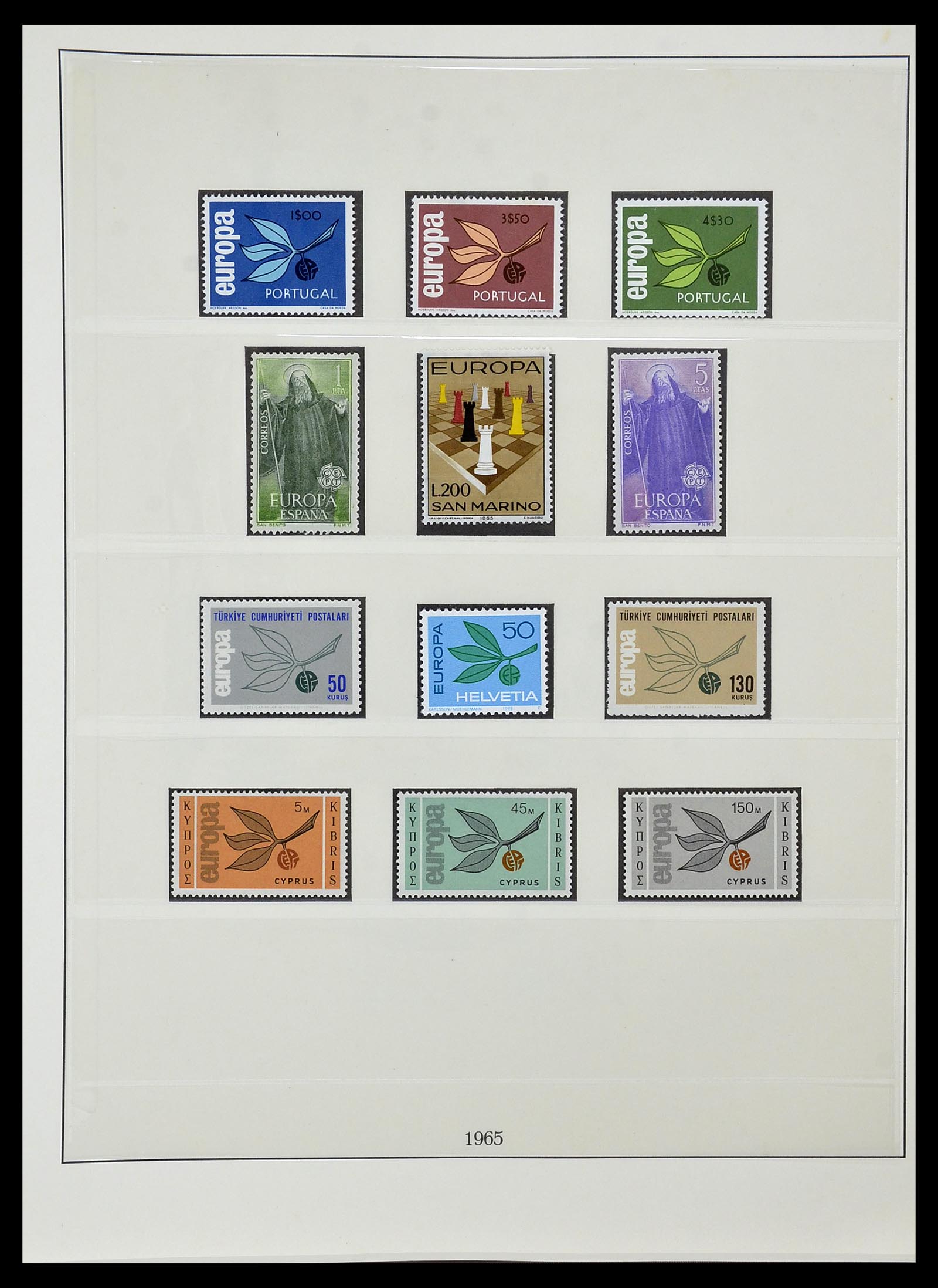 34574 021 - Postzegelverzameling 34574 Europa CEPT 1956-1974.