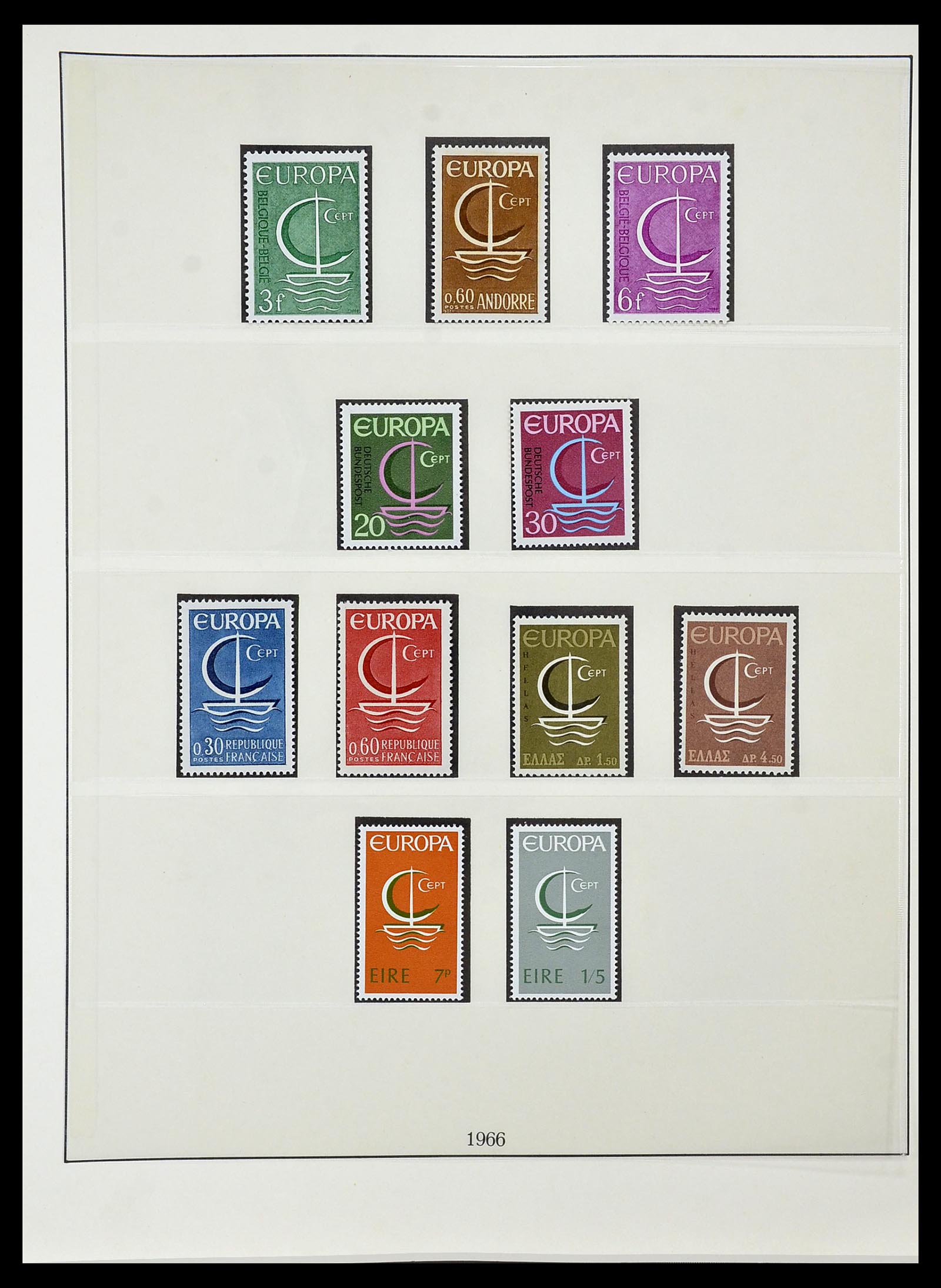 34574 022 - Postzegelverzameling 34574 Europa CEPT 1956-1974.