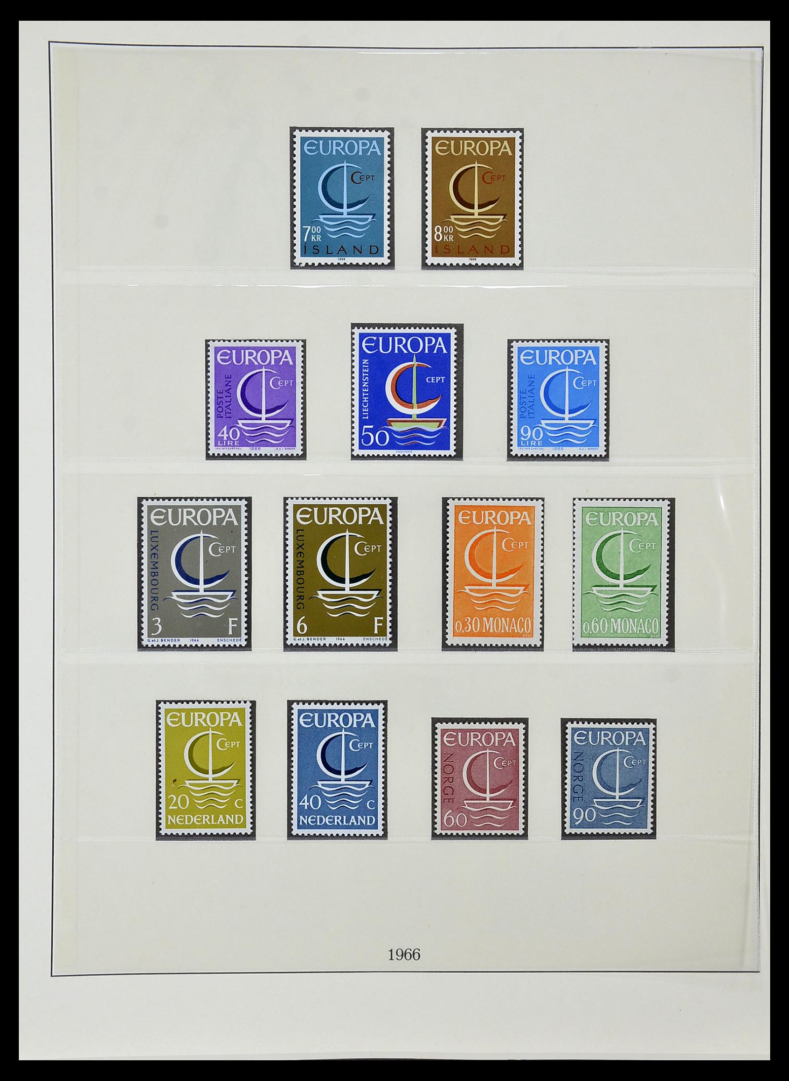 34574 023 - Postzegelverzameling 34574 Europa CEPT 1956-1974.
