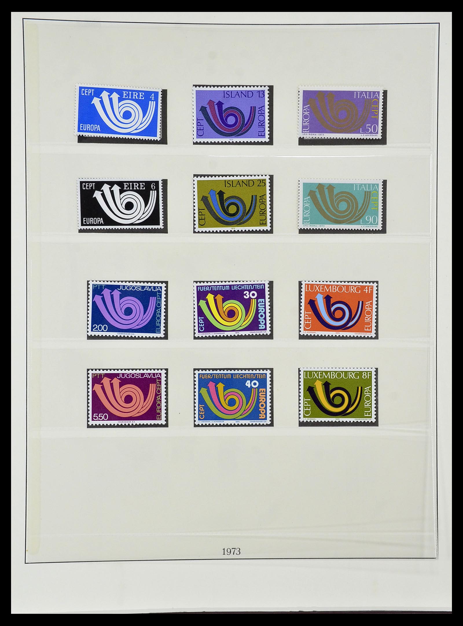 34574 043 - Postzegelverzameling 34574 Europa CEPT 1956-1974.