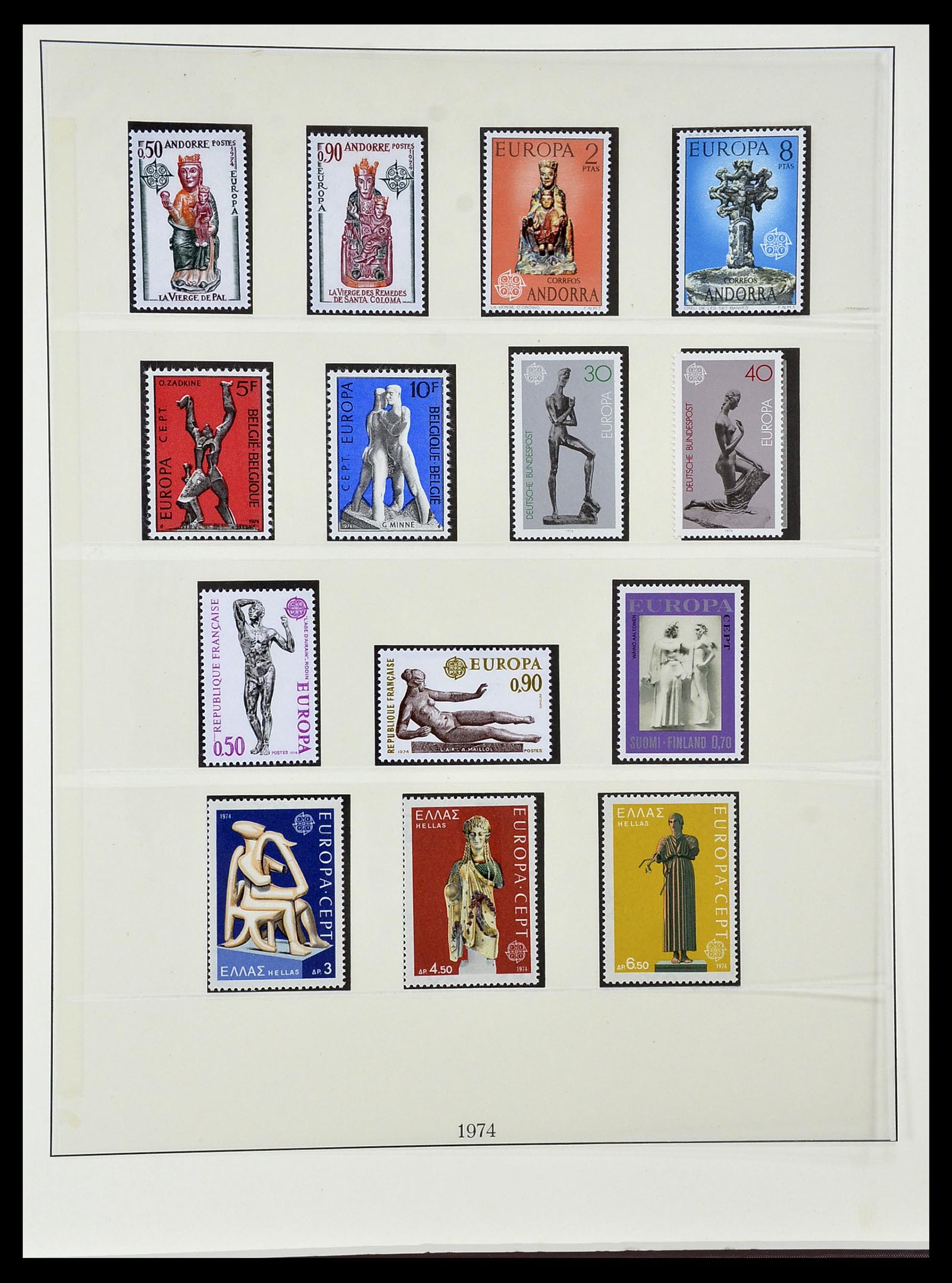34574 046 - Postzegelverzameling 34574 Europa CEPT 1956-1974.
