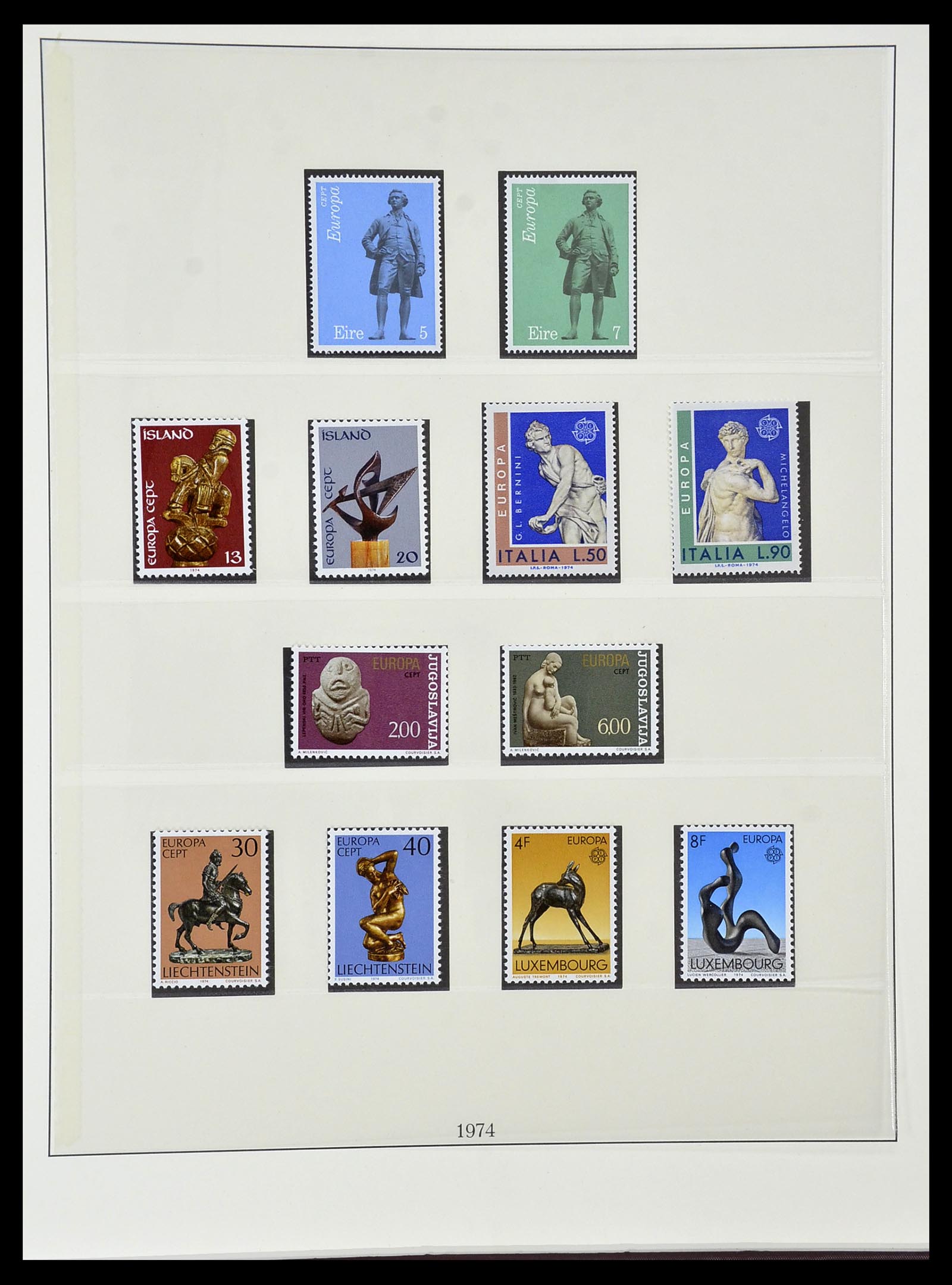 34574 047 - Postzegelverzameling 34574 Europa CEPT 1956-1974.