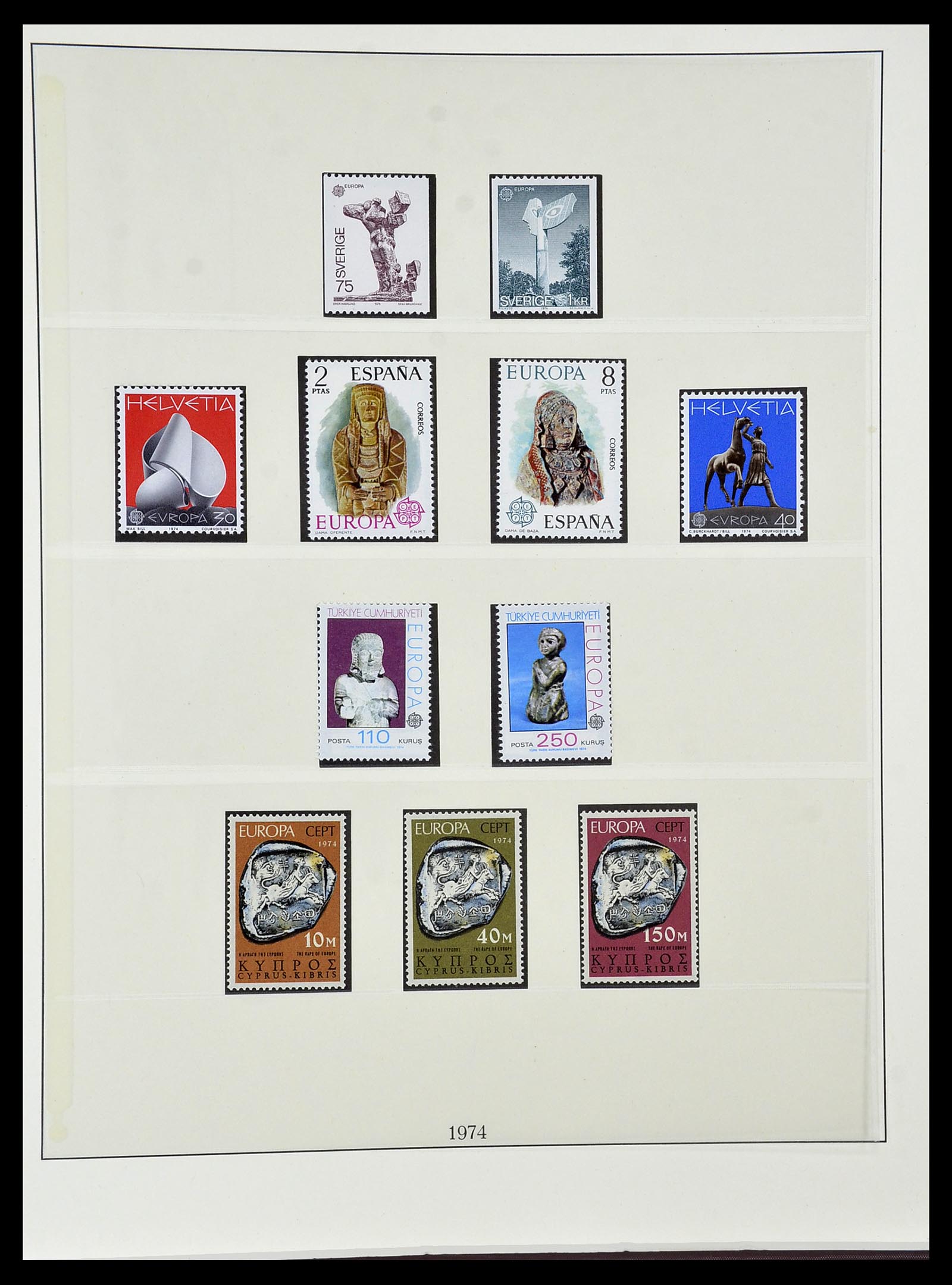 34574 049 - Postzegelverzameling 34574 Europa CEPT 1956-1974.