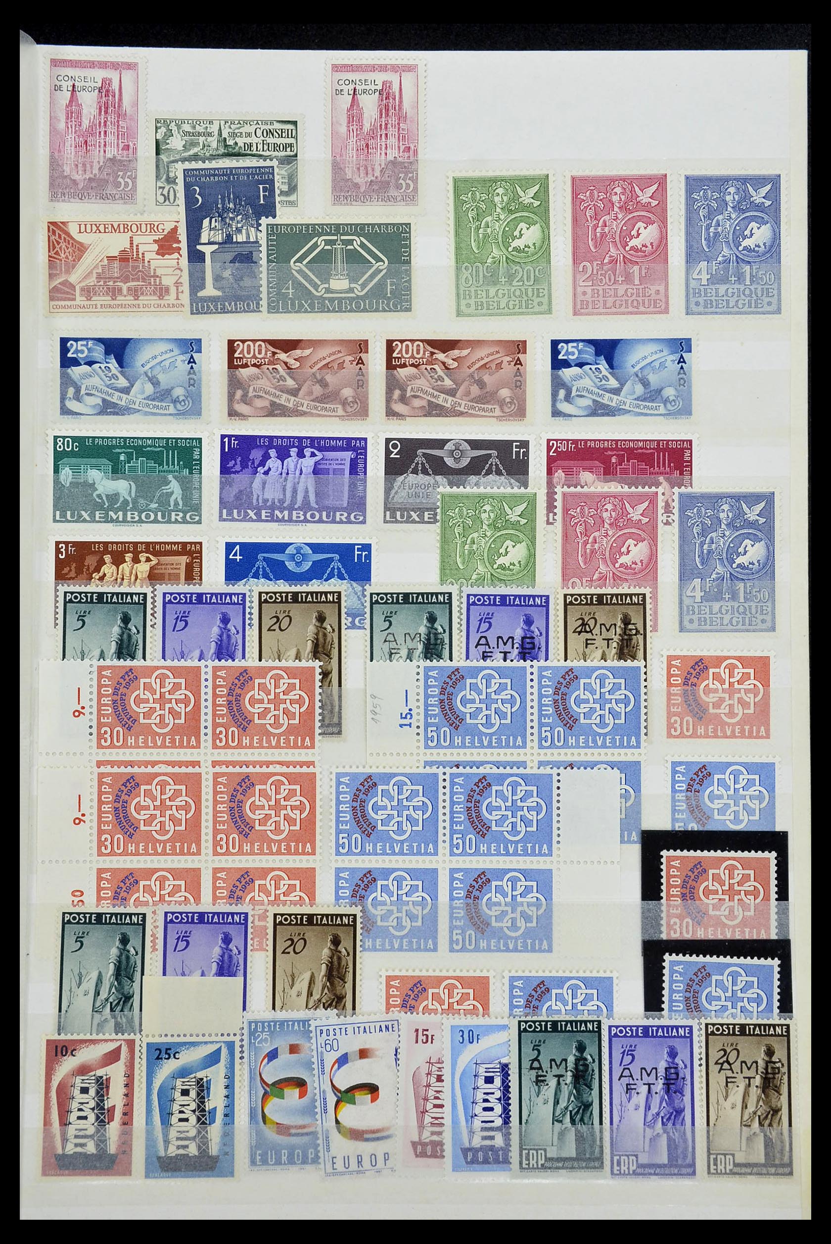 34575 001 - Postzegelverzameling 34575 Europa CEPT 1949-2004.