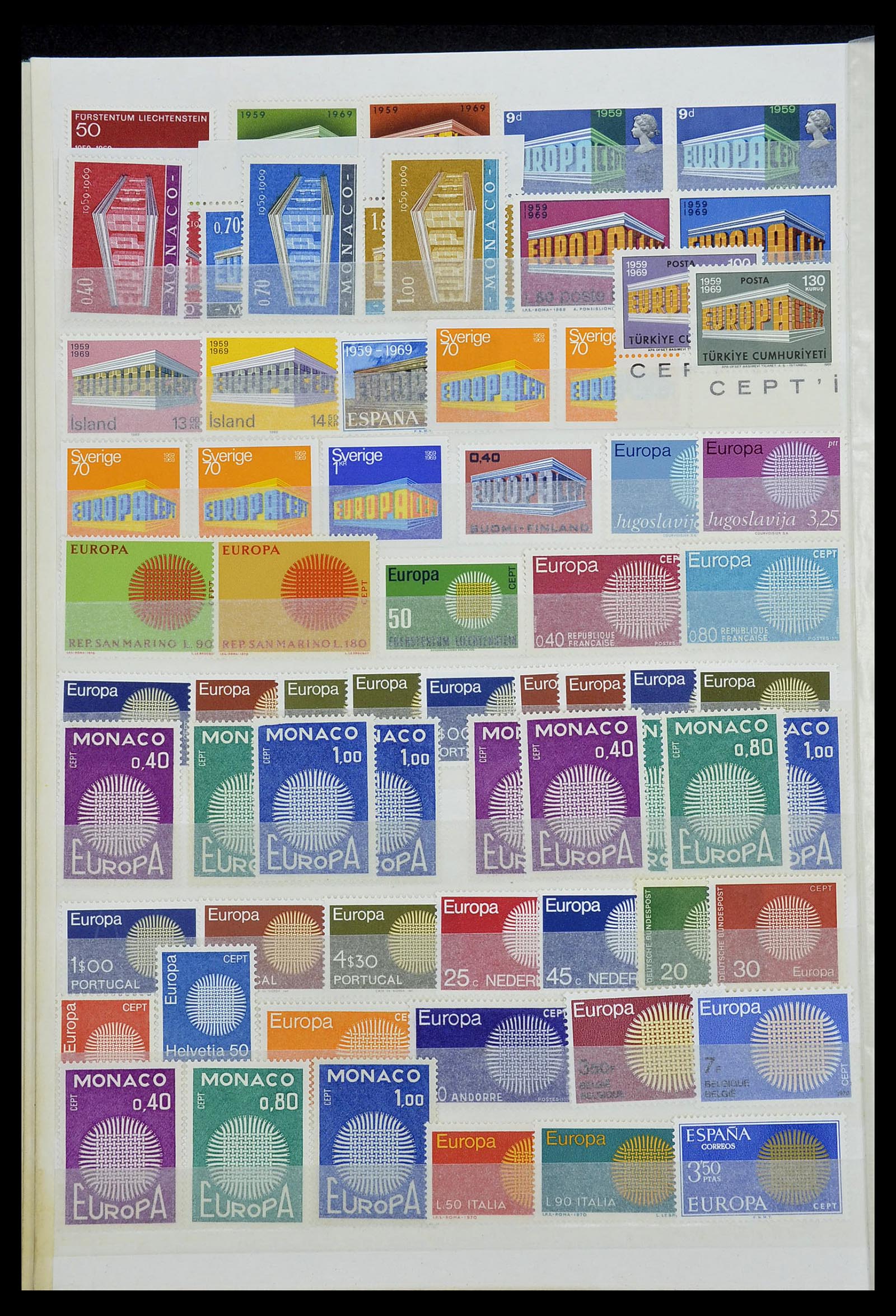 34575 008 - Postzegelverzameling 34575 Europa CEPT 1949-2004.