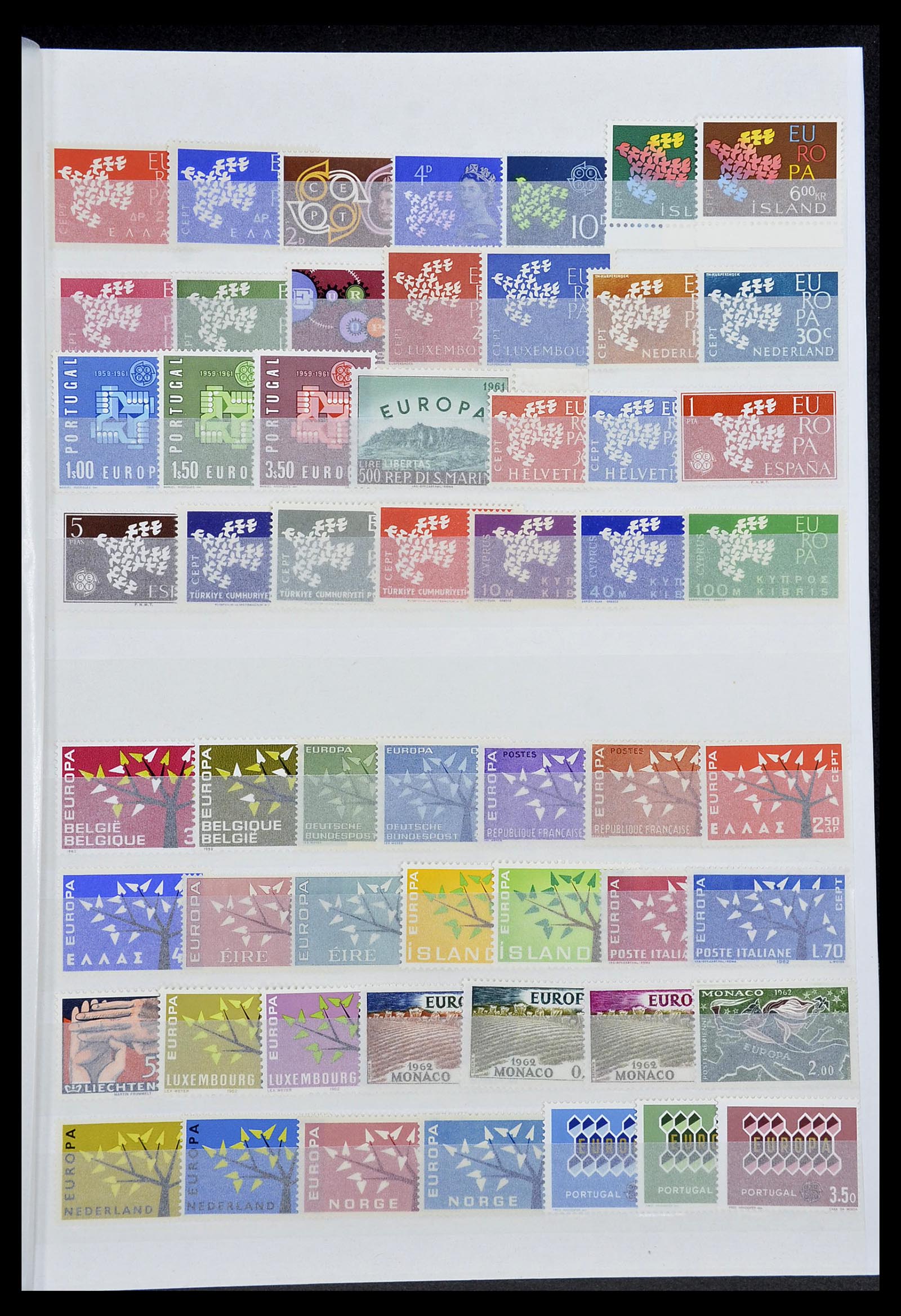 34576 003 - Postzegelverzameling 34576 Europa CEPT 1956-1992.
