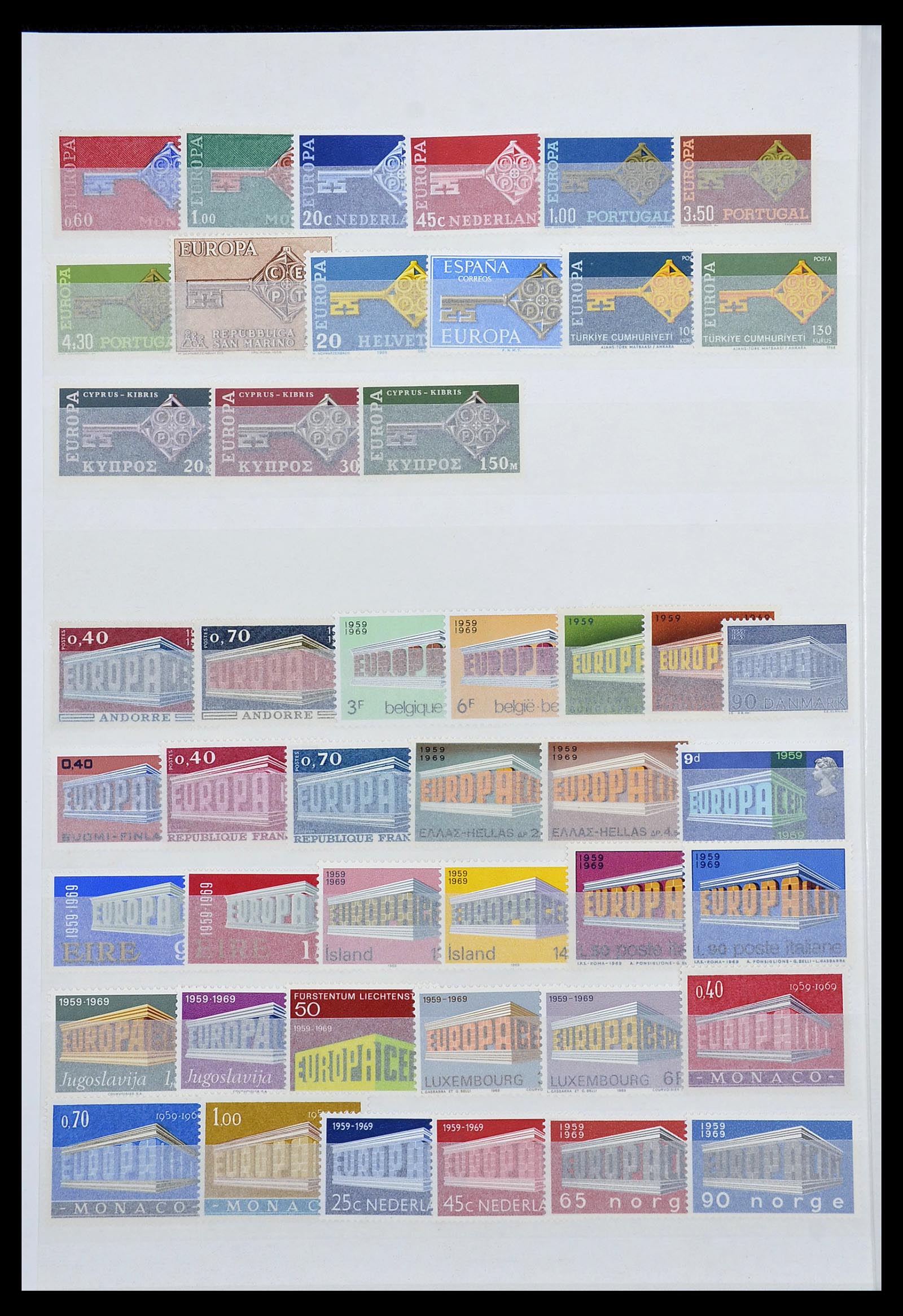 34576 008 - Postzegelverzameling 34576 Europa CEPT 1956-1992.