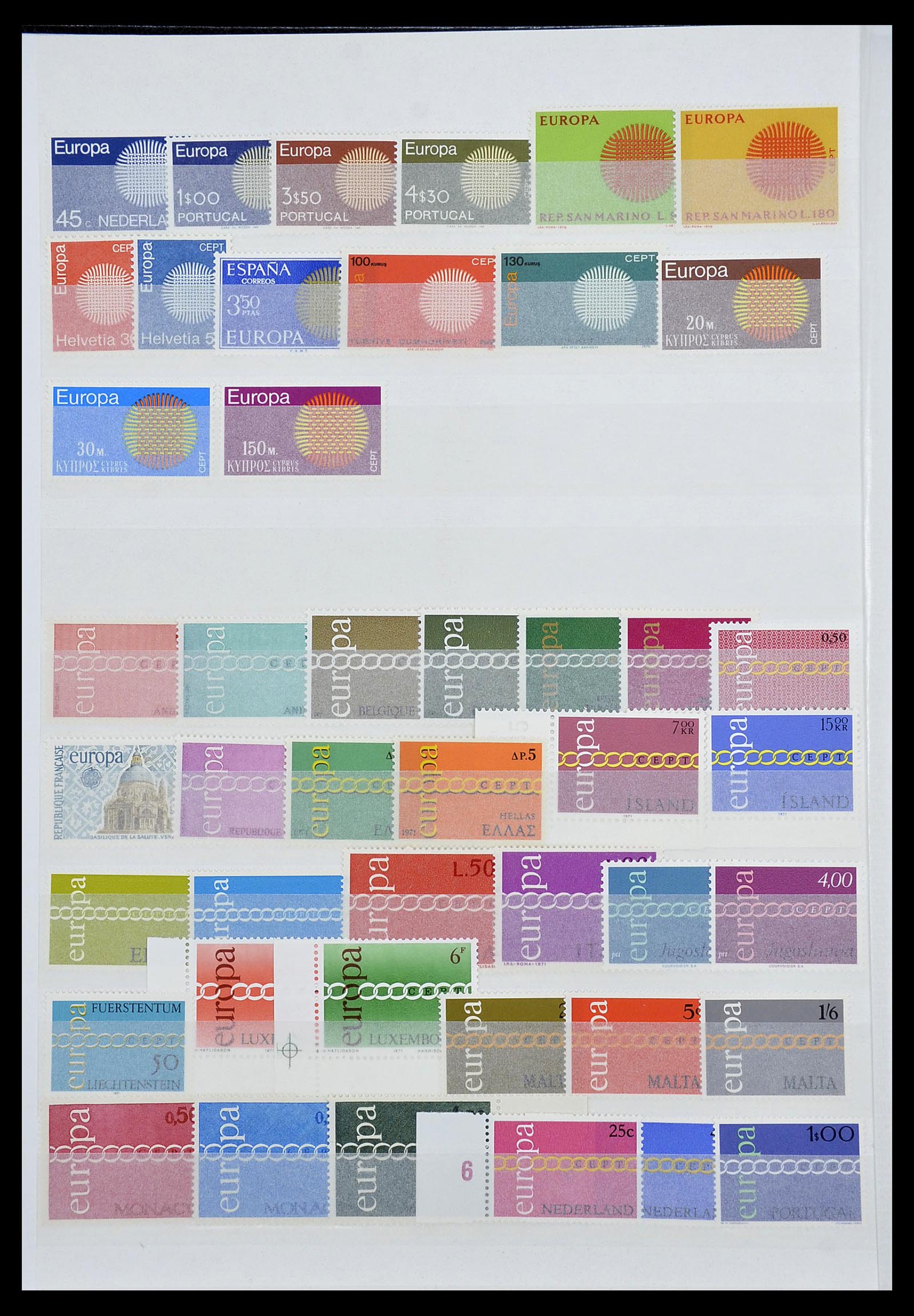 34576 010 - Postzegelverzameling 34576 Europa CEPT 1956-1992.