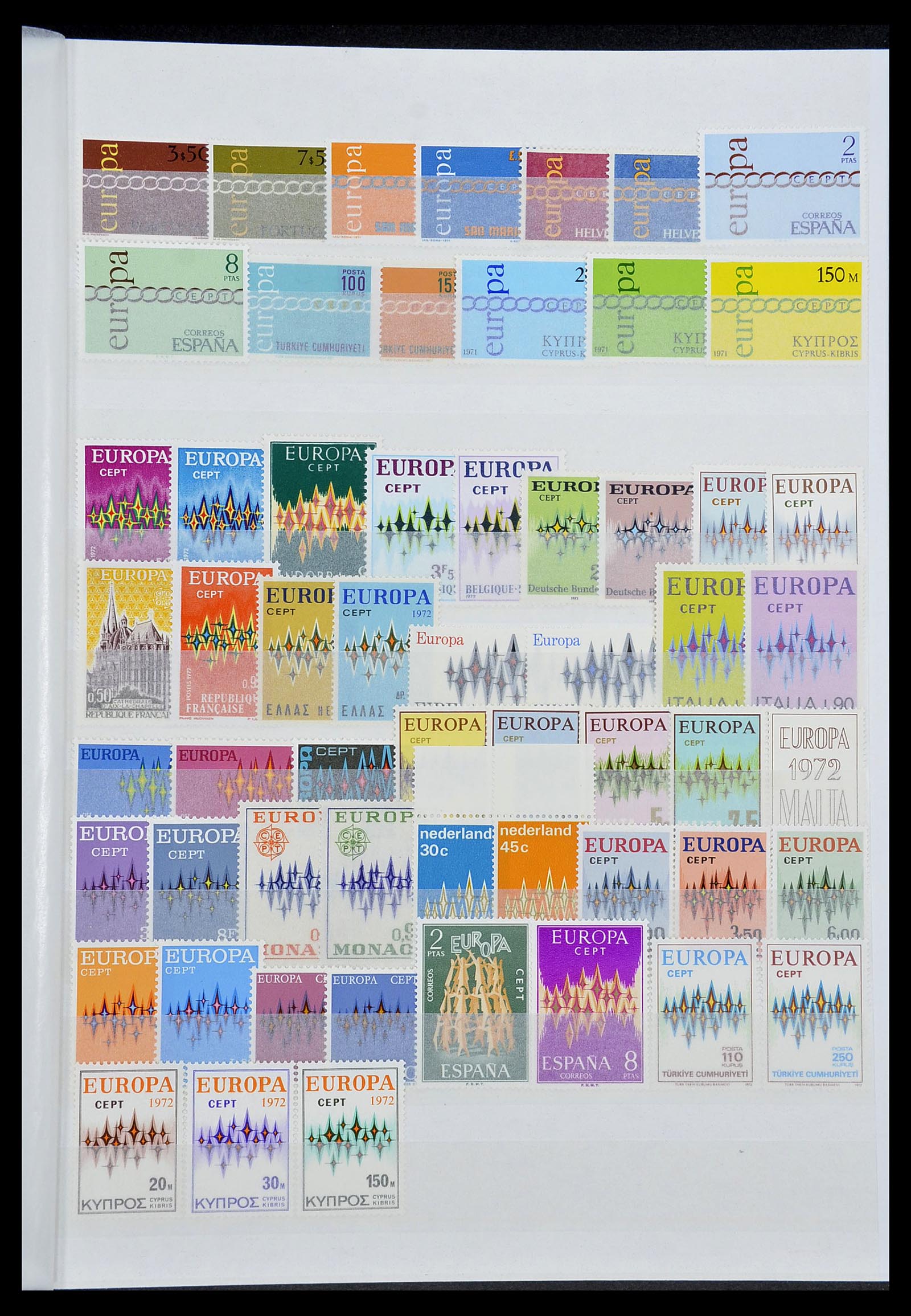 34576 011 - Postzegelverzameling 34576 Europa CEPT 1956-1992.