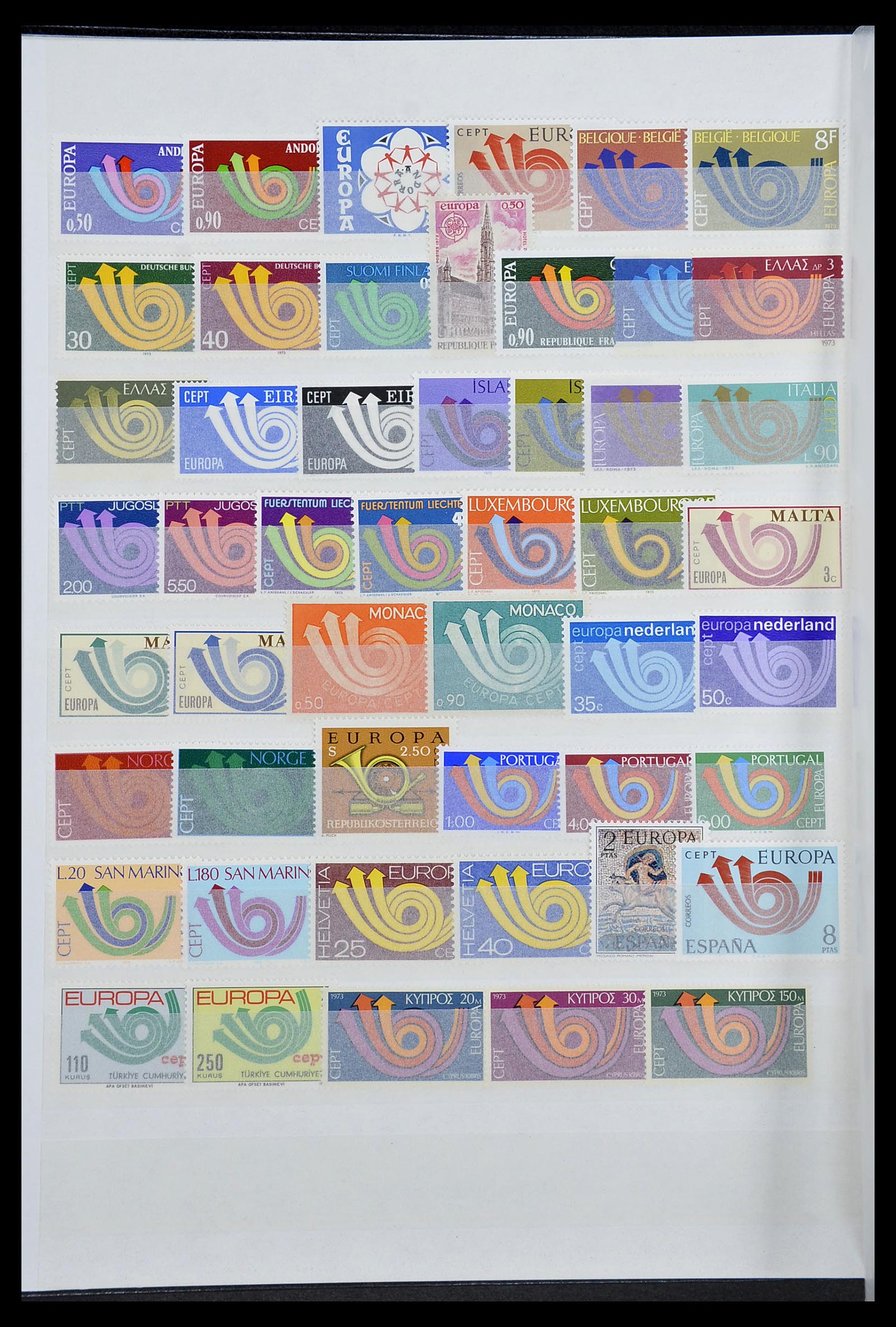 34576 012 - Postzegelverzameling 34576 Europa CEPT 1956-1992.