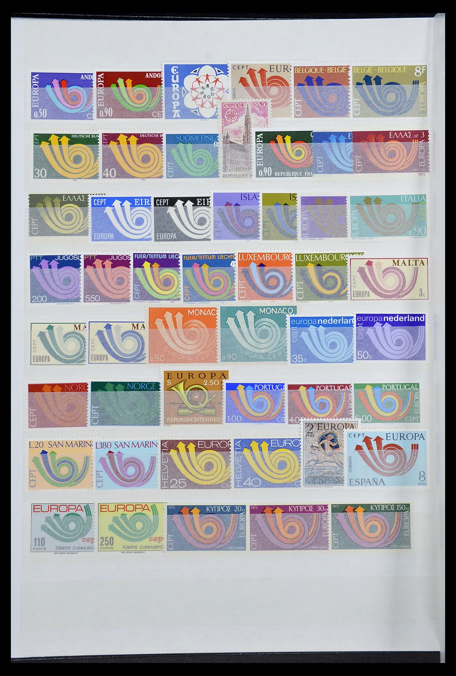 34576 012 - Postzegelverzameling 34576 Europa CEPT 1956-1992.