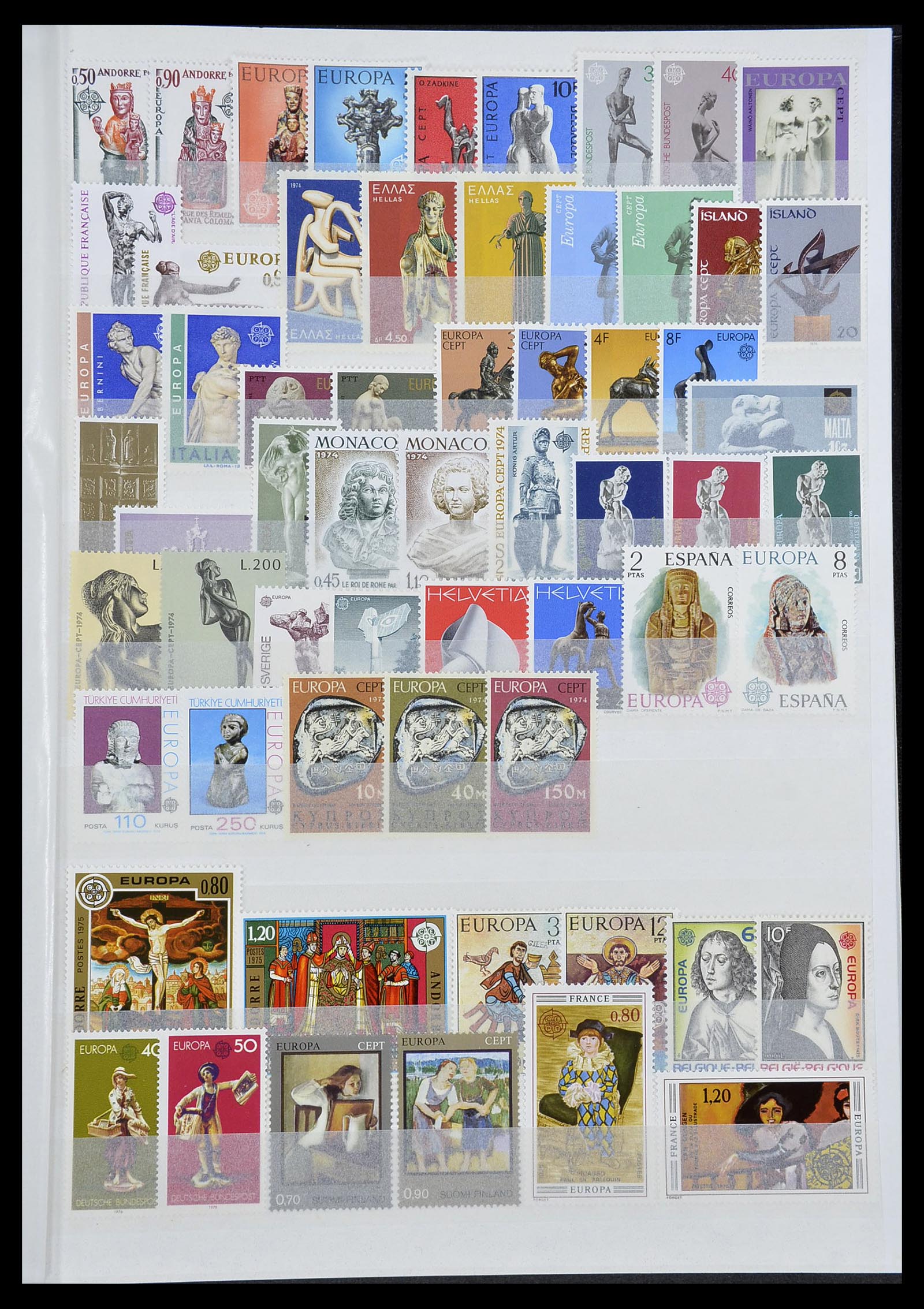34576 013 - Postzegelverzameling 34576 Europa CEPT 1956-1992.