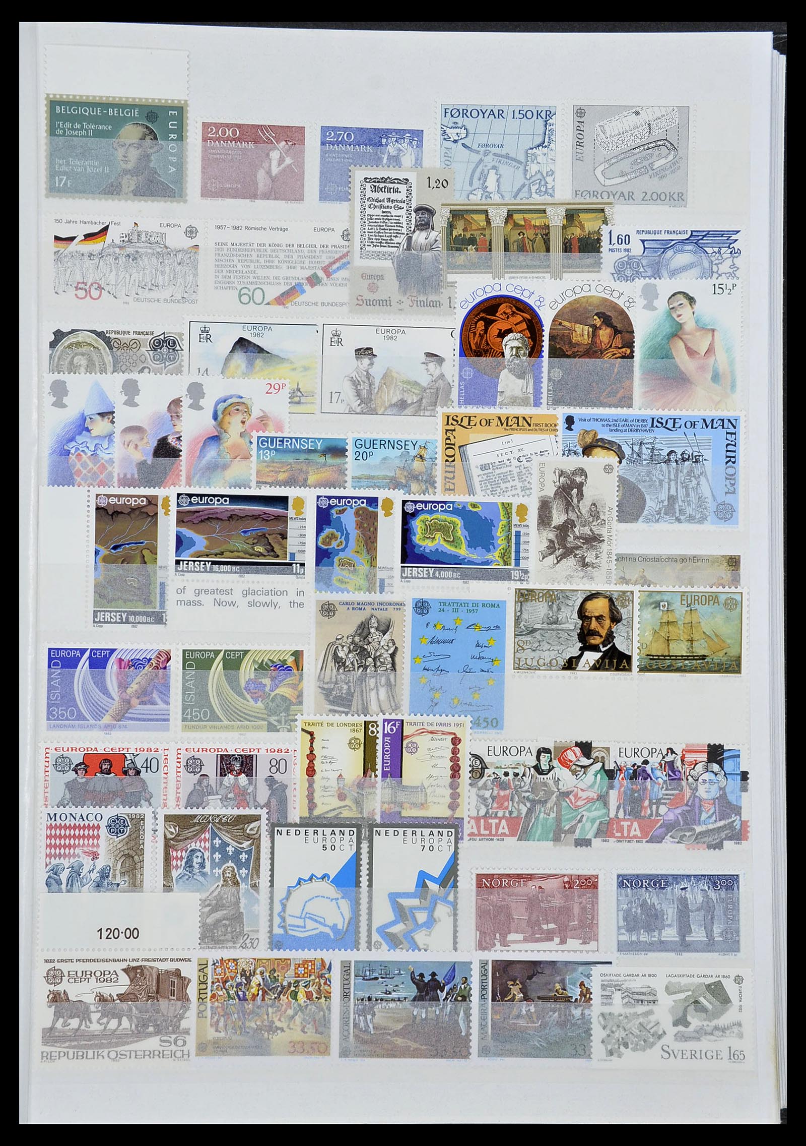 34576 022 - Postzegelverzameling 34576 Europa CEPT 1956-1992.