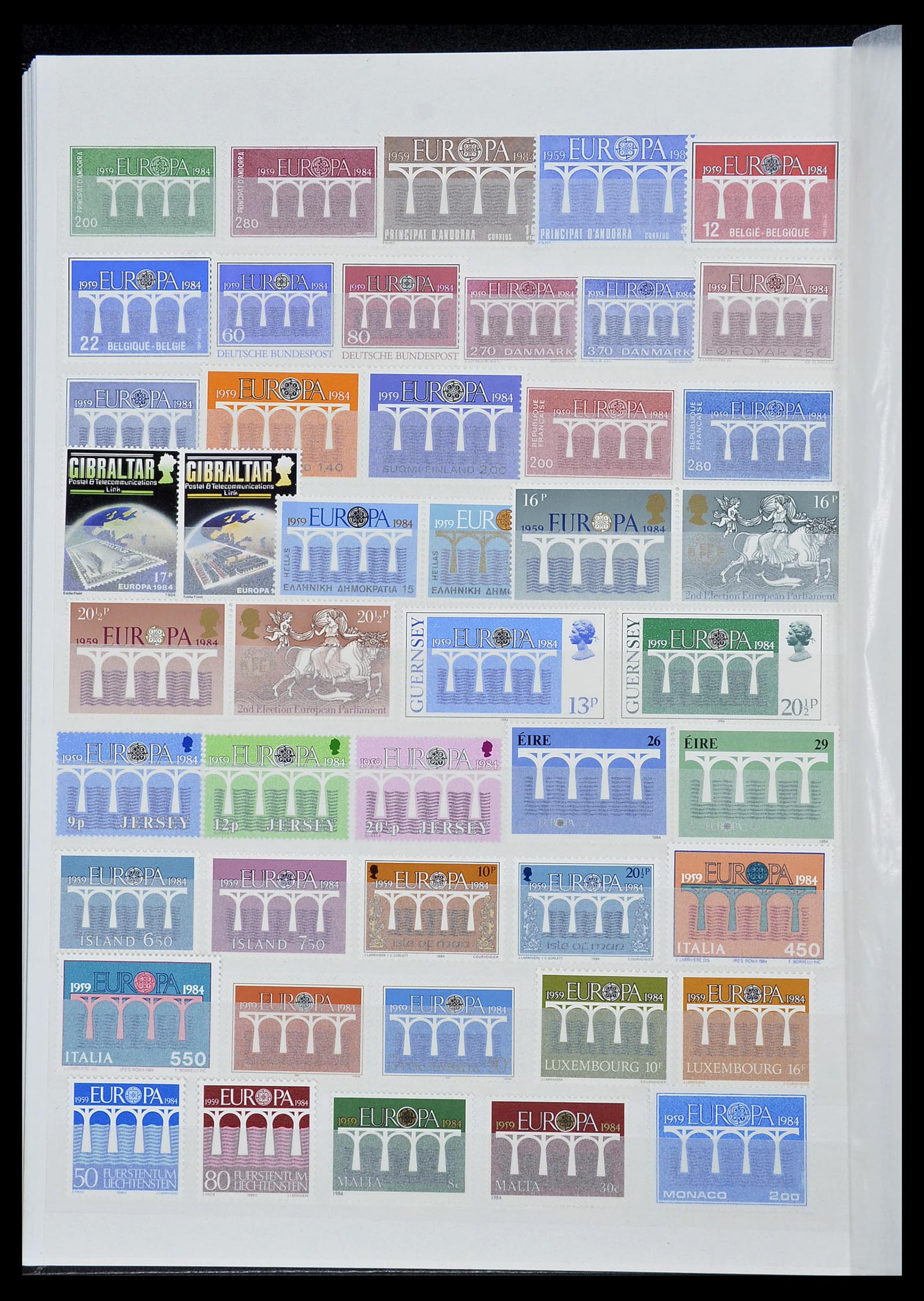 34576 027 - Postzegelverzameling 34576 Europa CEPT 1956-1992.