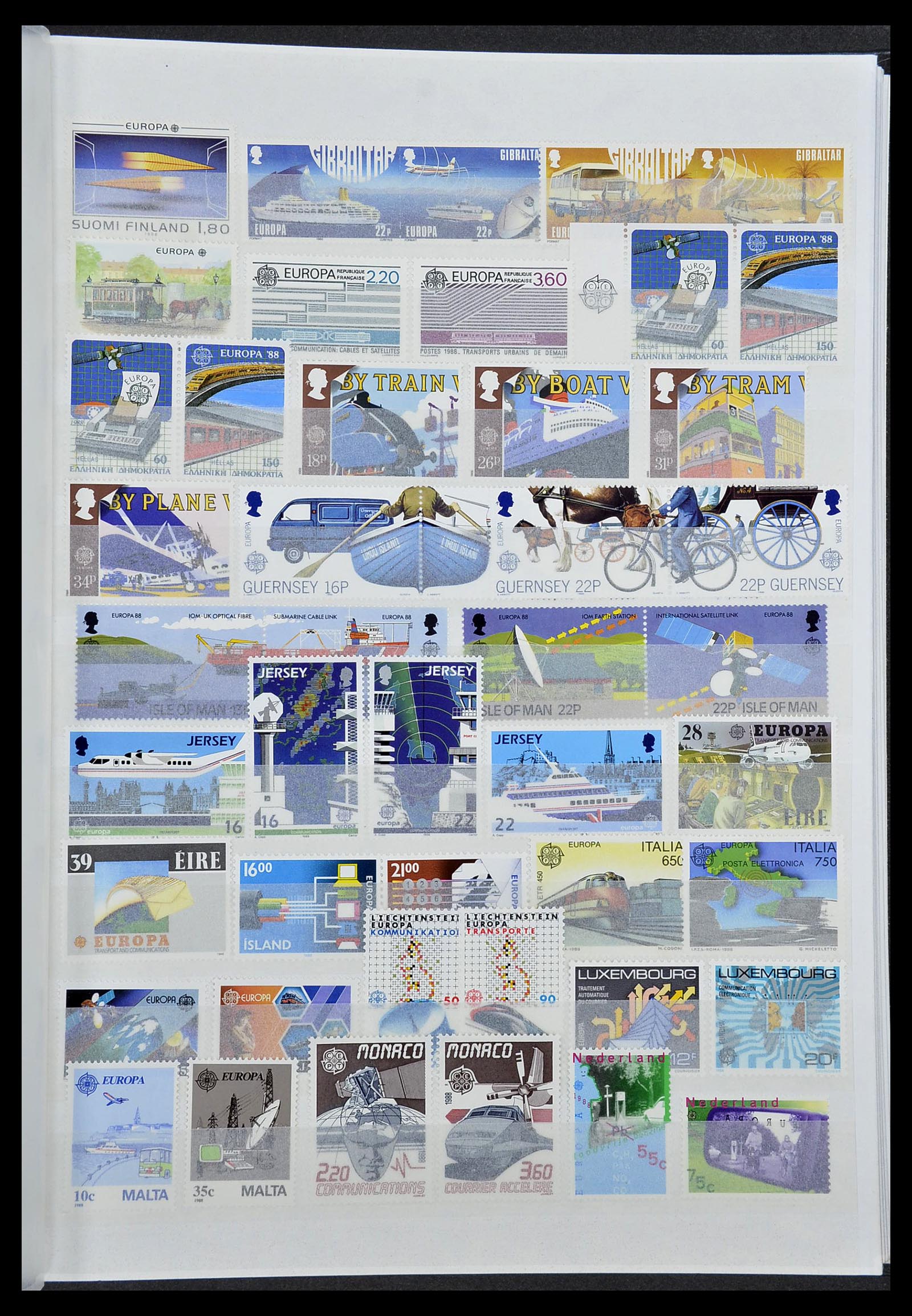34576 033 - Postzegelverzameling 34576 Europa CEPT 1956-1992.