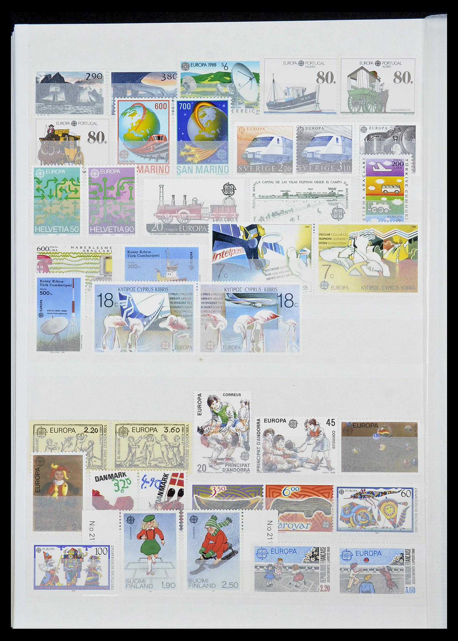 34576 034 - Postzegelverzameling 34576 Europa CEPT 1956-1992.