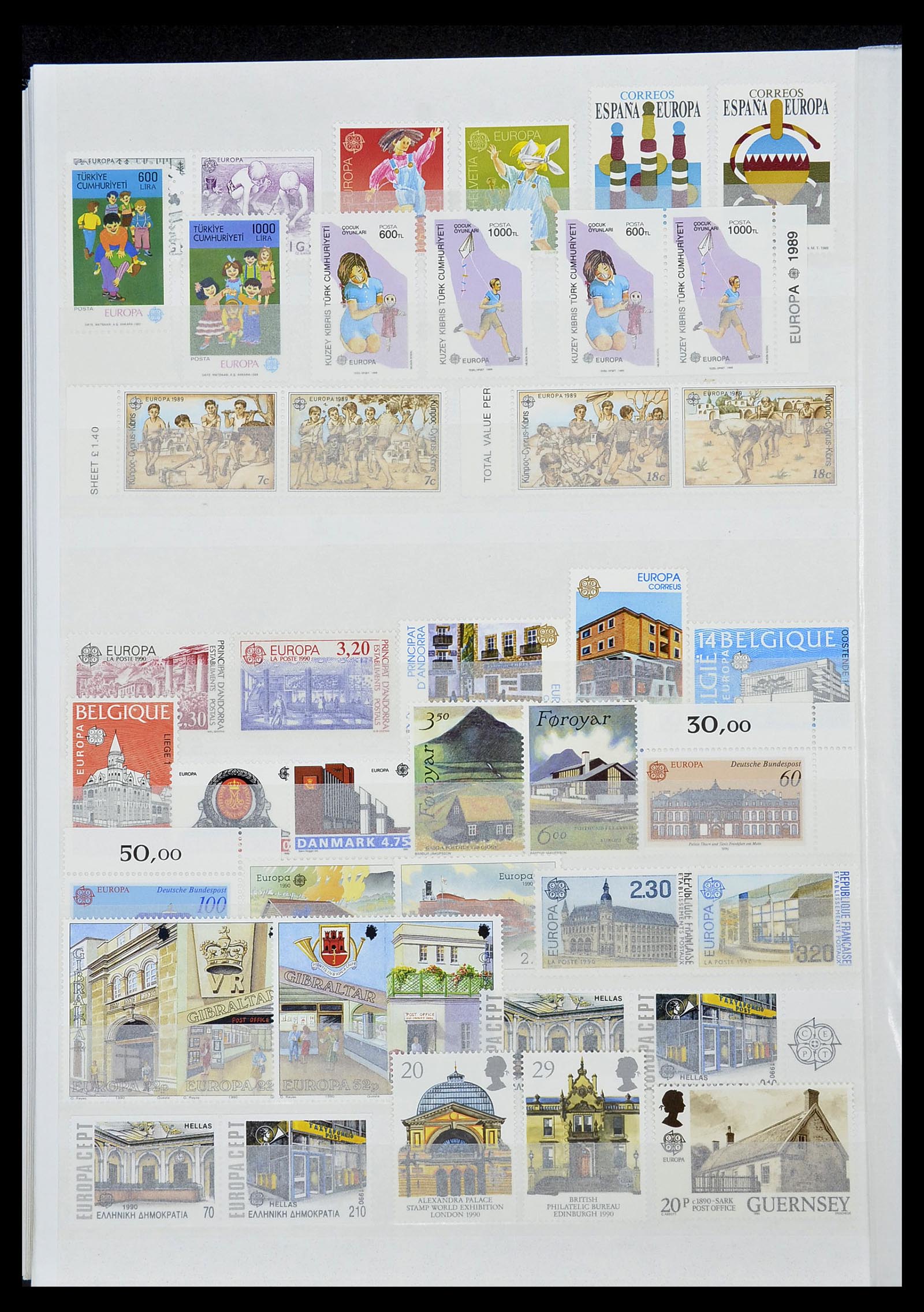 34576 036 - Postzegelverzameling 34576 Europa CEPT 1956-1992.