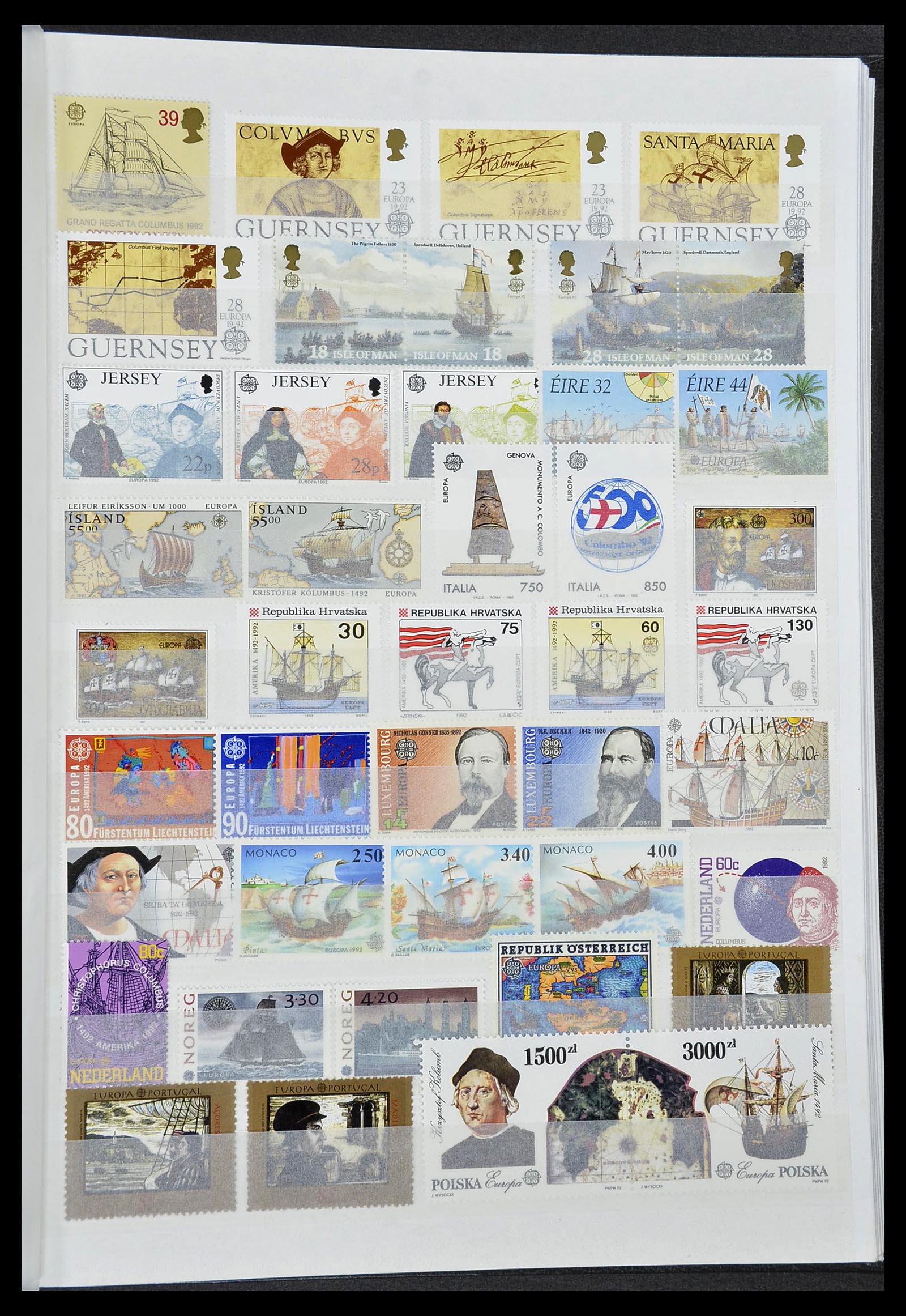 34576 041 - Postzegelverzameling 34576 Europa CEPT 1956-1992.
